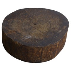 Table basse en bois ancien japonais, Wabi-Sabi, Mingei