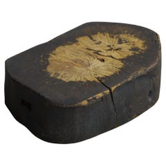 Table basse en bois ancien japonais, Wabi-Sabi, Mingei