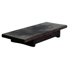 Niedriger Holztisch, japanisch, antik, Wabi-Sabi, Mingei