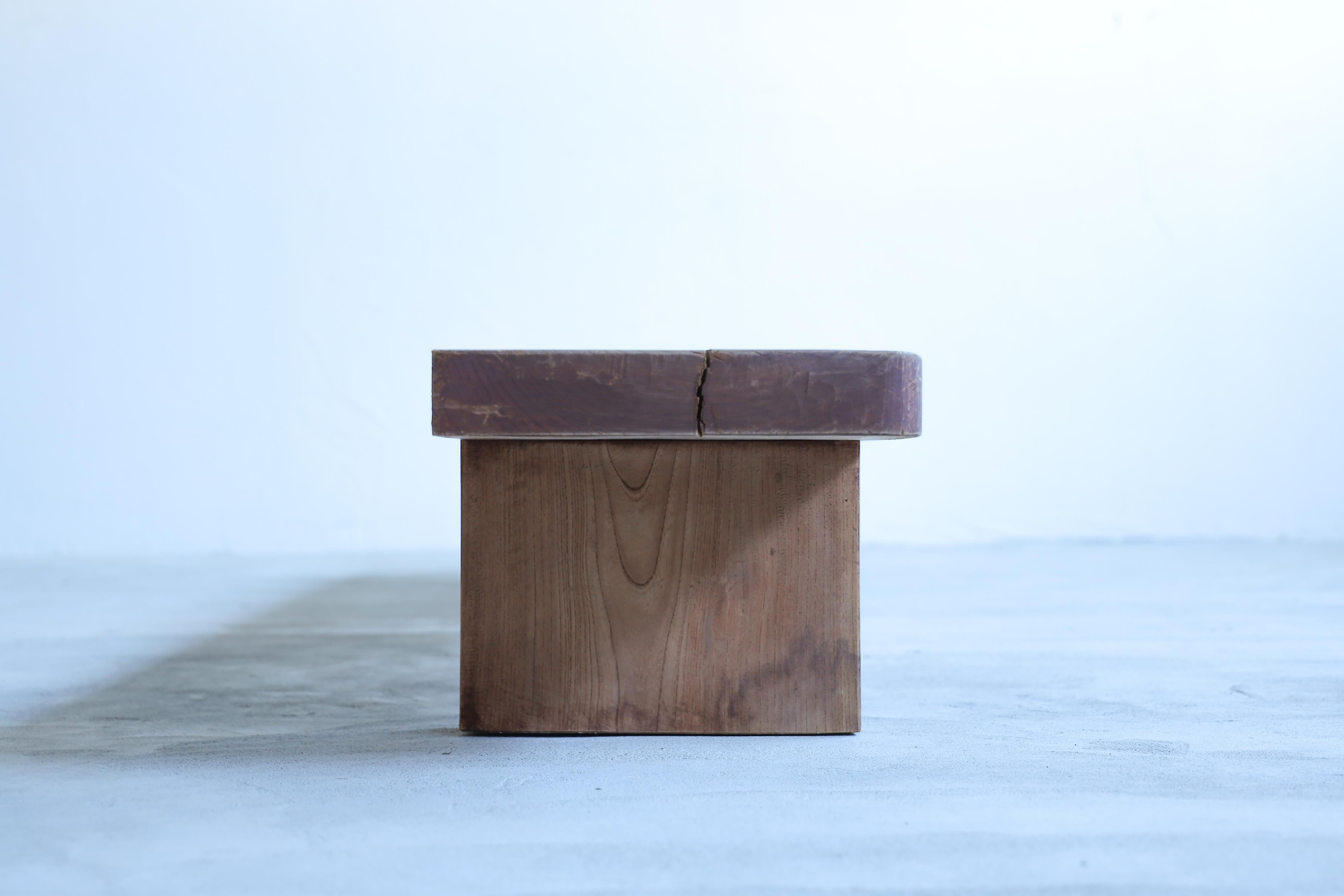 Wooden Low Table, Low chair, TV Board, Japanese Antique, Wabi-Sabi, Mingei 11