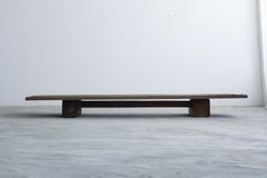 Wooden Low Table, Low chair, TV Board, Japanese Antique, Wabi-Sabi, Mingei