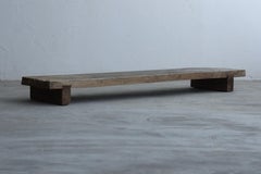Wooden Low Table, Low chair, TV Board, Japanese Antique, Wabi-Sabi, Mingei