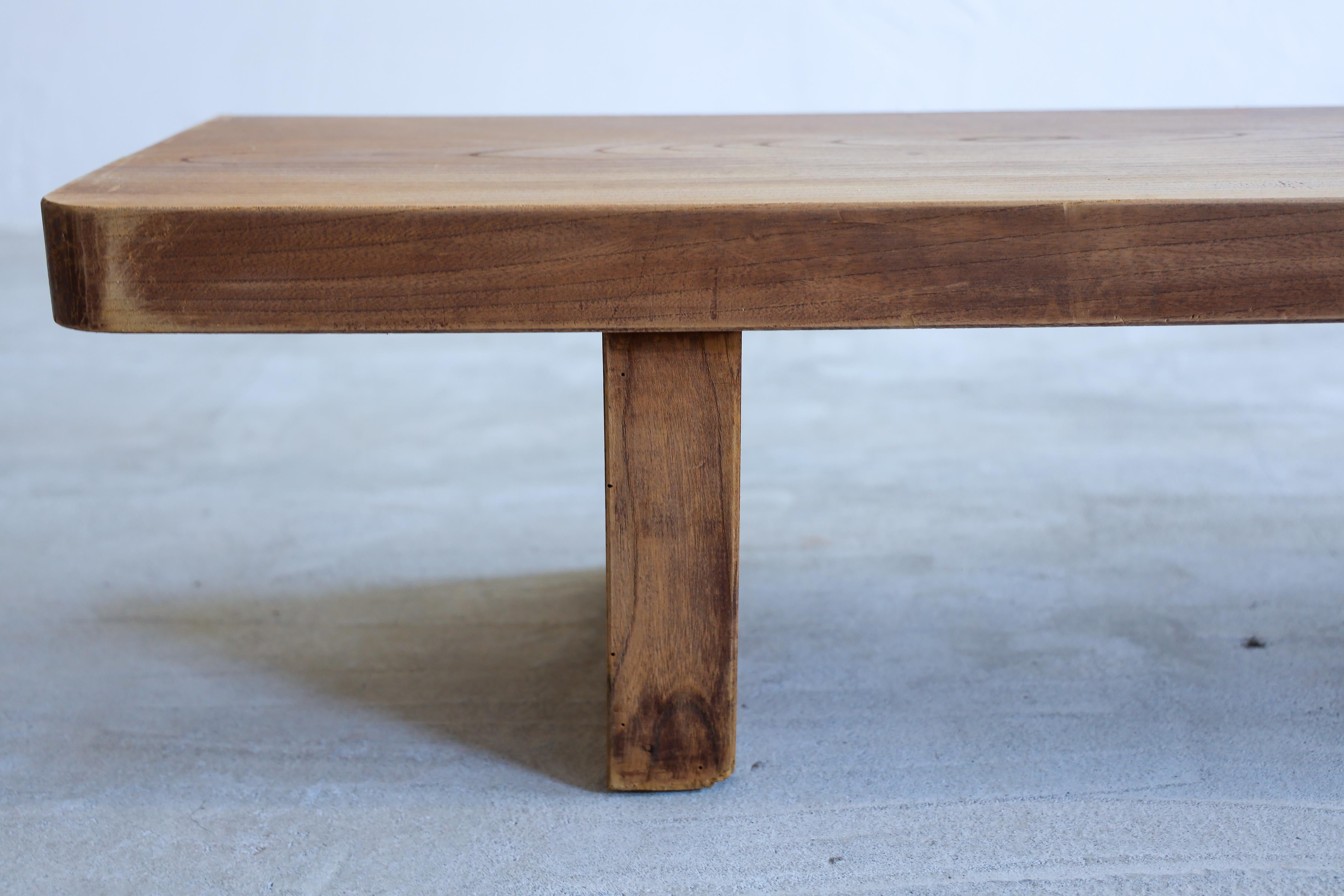 Wooden Low Table, Low chair, TV Board, Japanese Antique, Wabi-Sabi, Mingei 1
