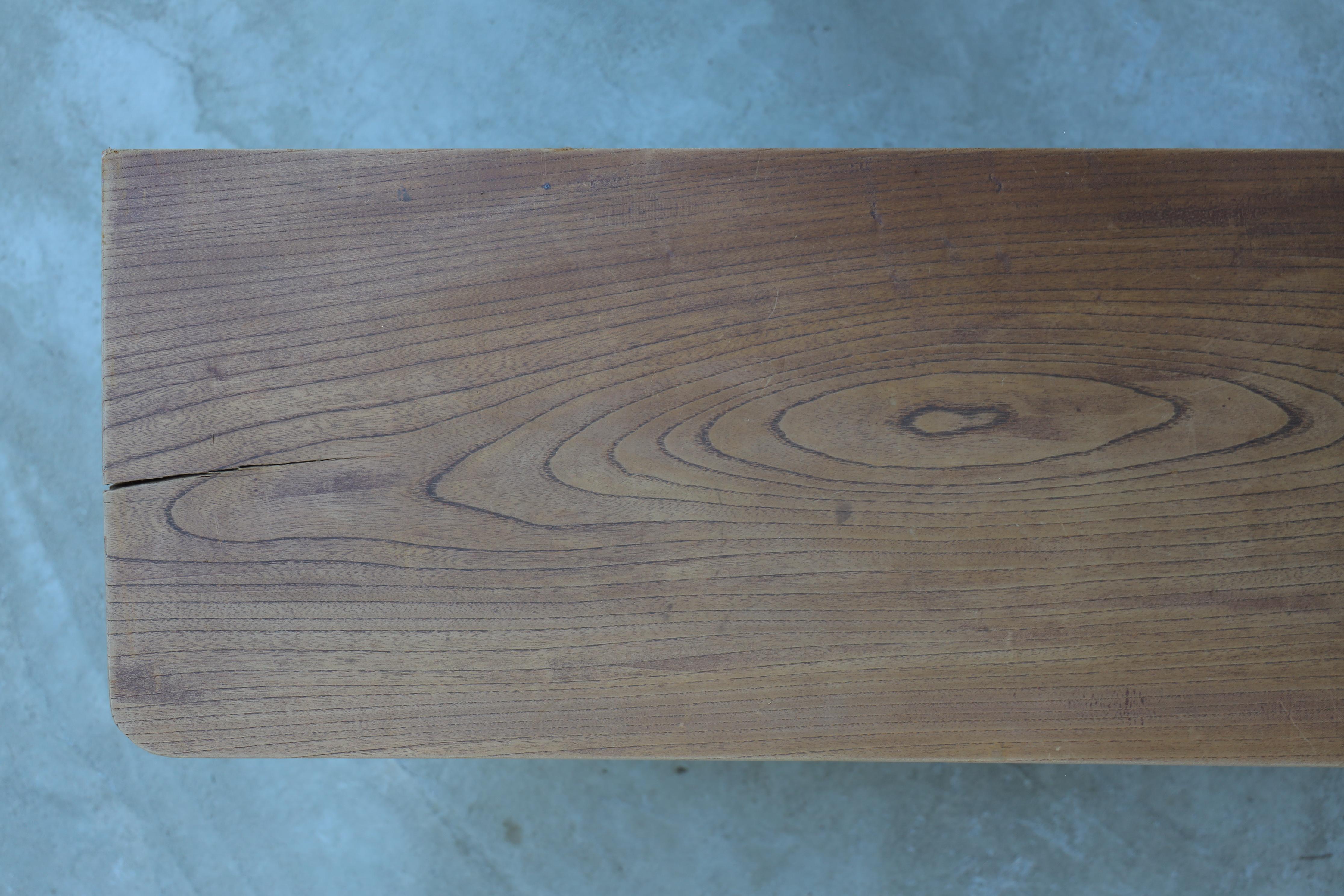 Wooden Low Table, Low chair, TV Board, Japanese Antique, Wabi-Sabi, Mingei 4