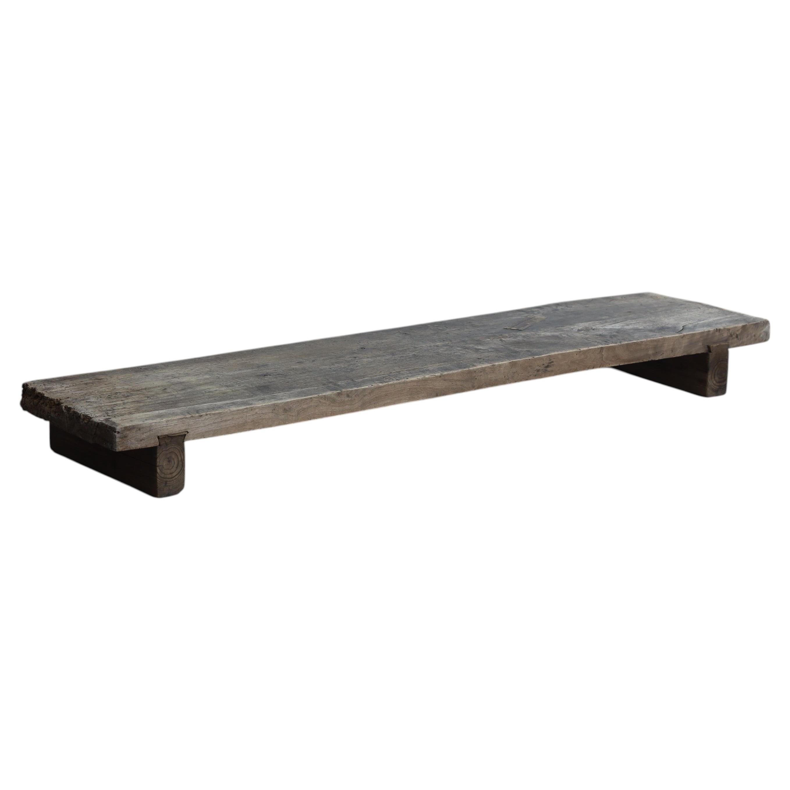 Wooden Low Table, Low chair, TV Board, Japanese Antique, Wabi-Sabi, Mingei