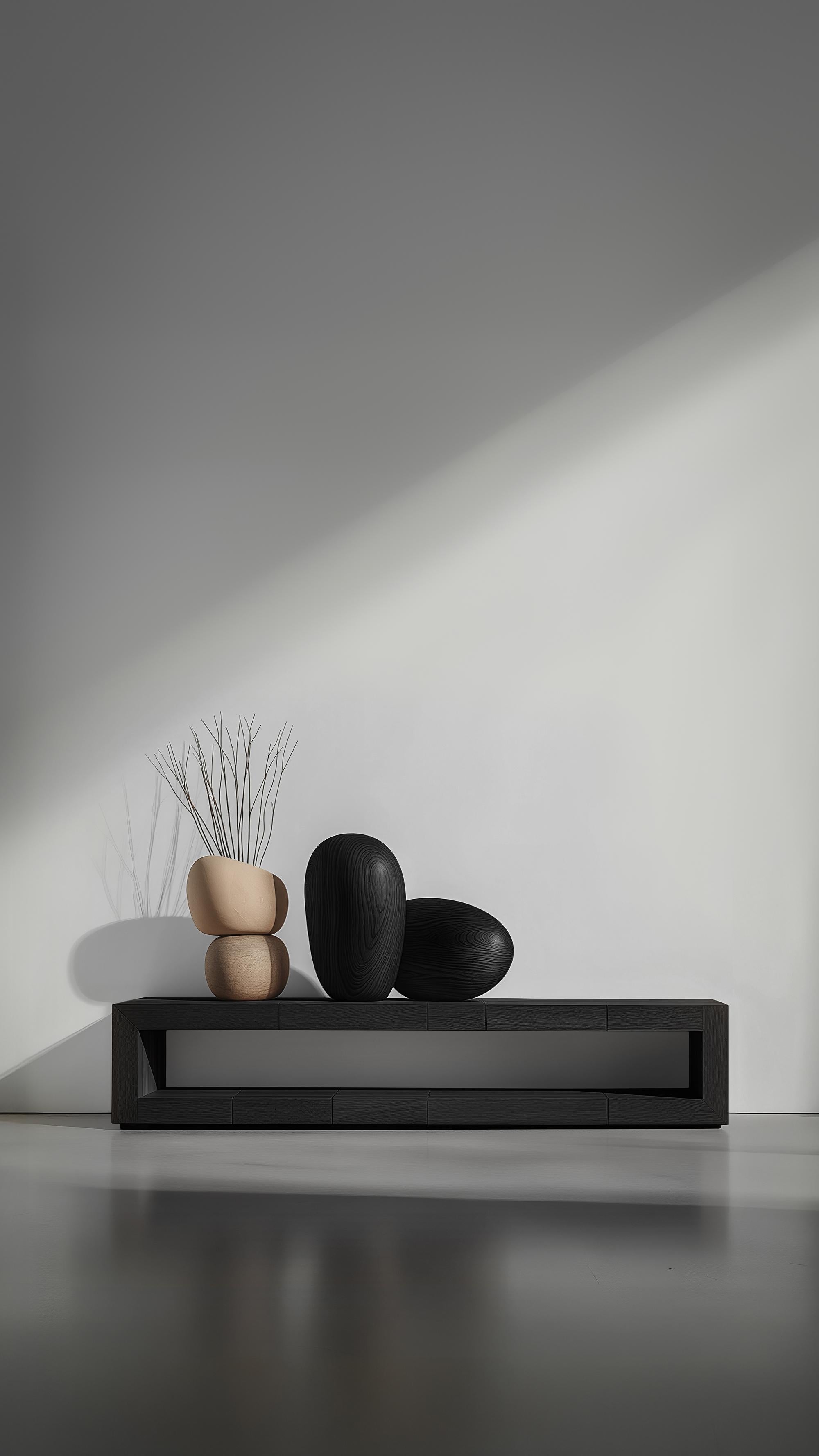 Niedriger Holztisch Sereno No42, Zeitgenössische Möbel von NONO im Angebot 4