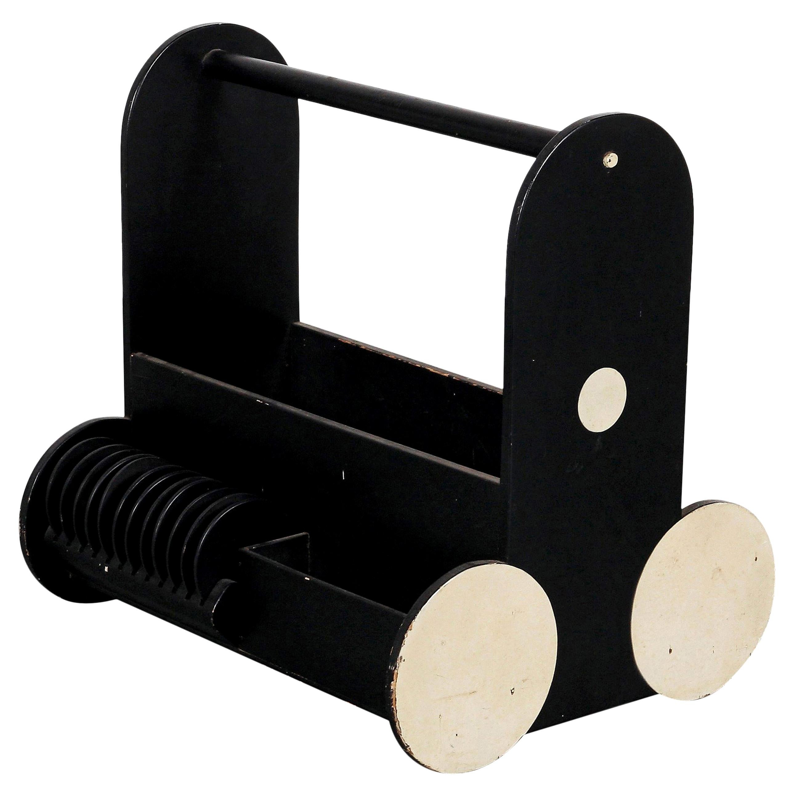 Wooden Magazine Rack by Jedebe, 1930s
