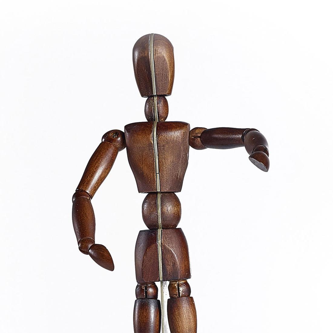 Wooden Man Sculpture In New Condition For Sale In Paris, FR