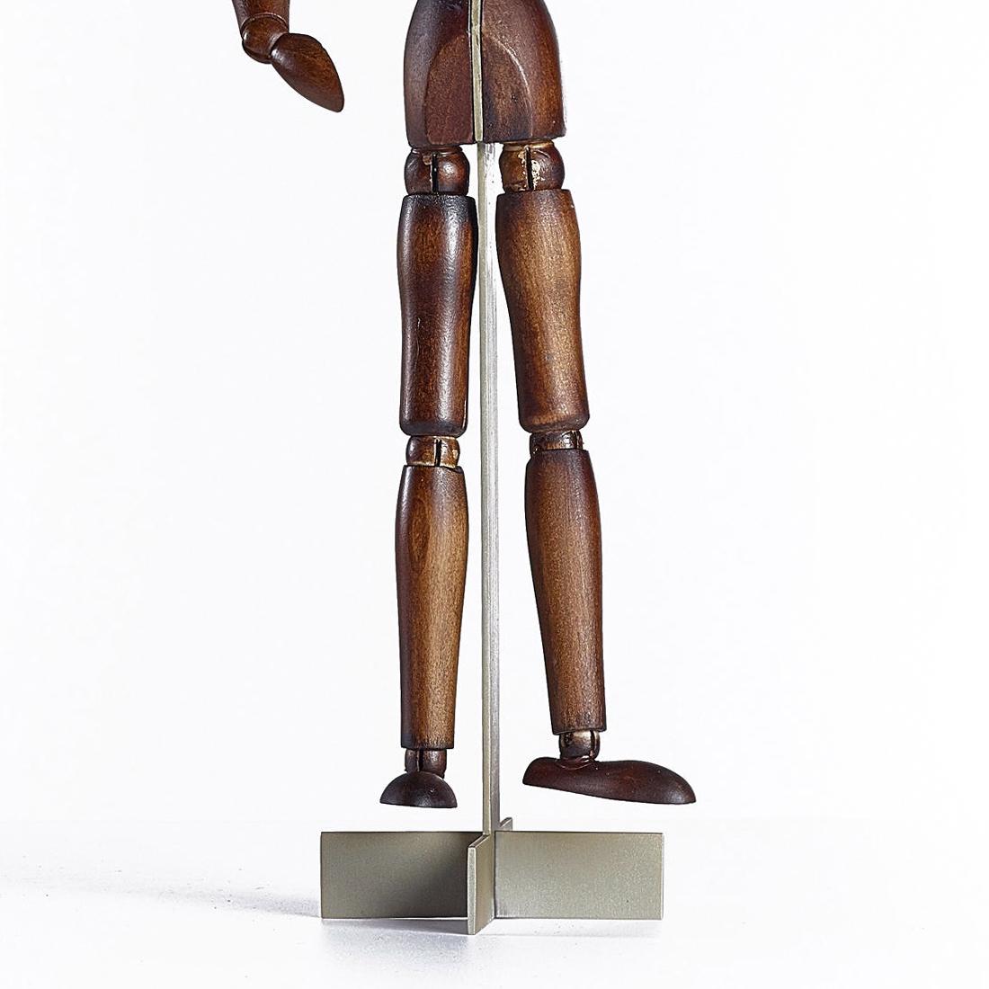 Contemporary Wooden Man Sculpture For Sale