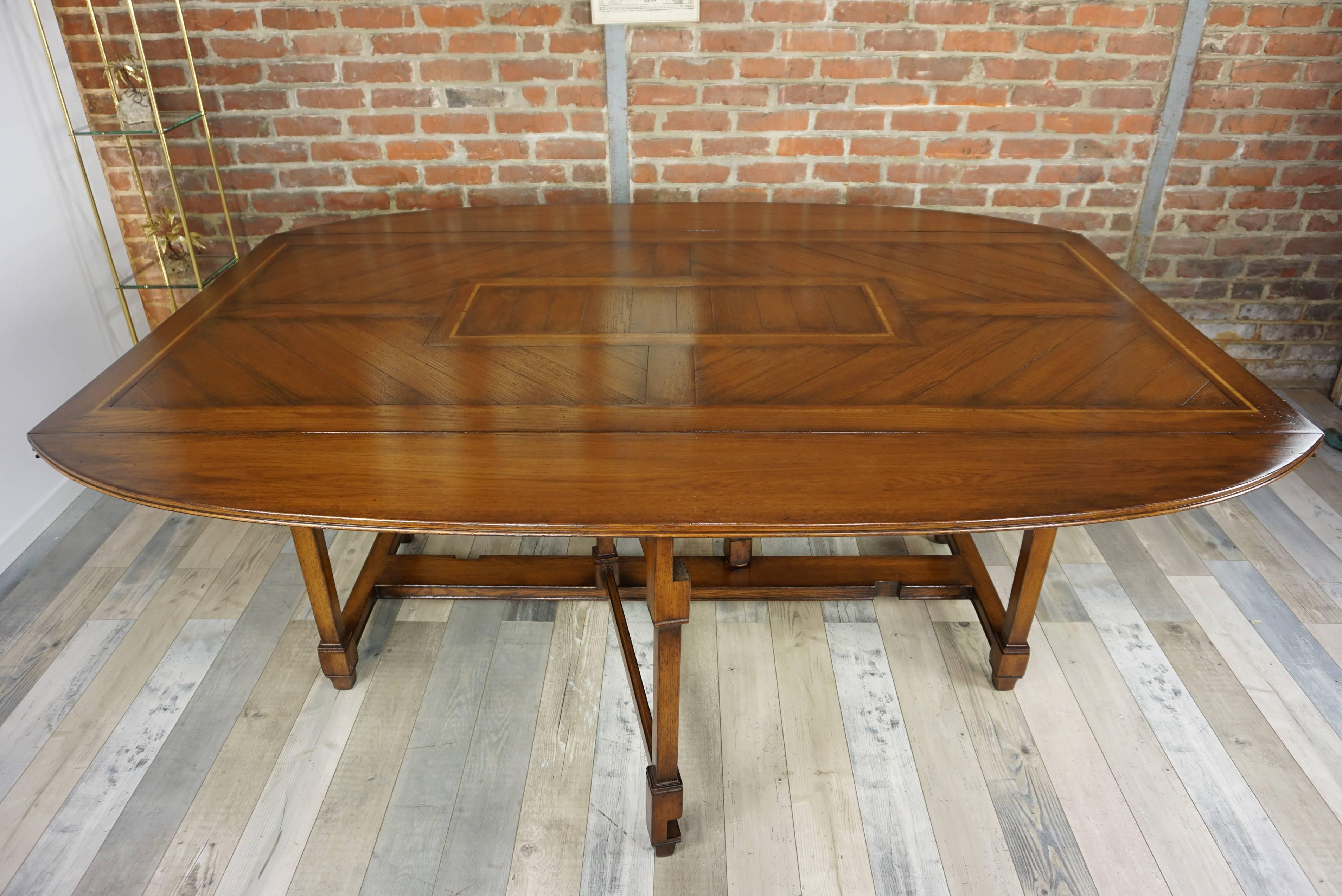 Wooden Marquetry Modular Dining Table 8