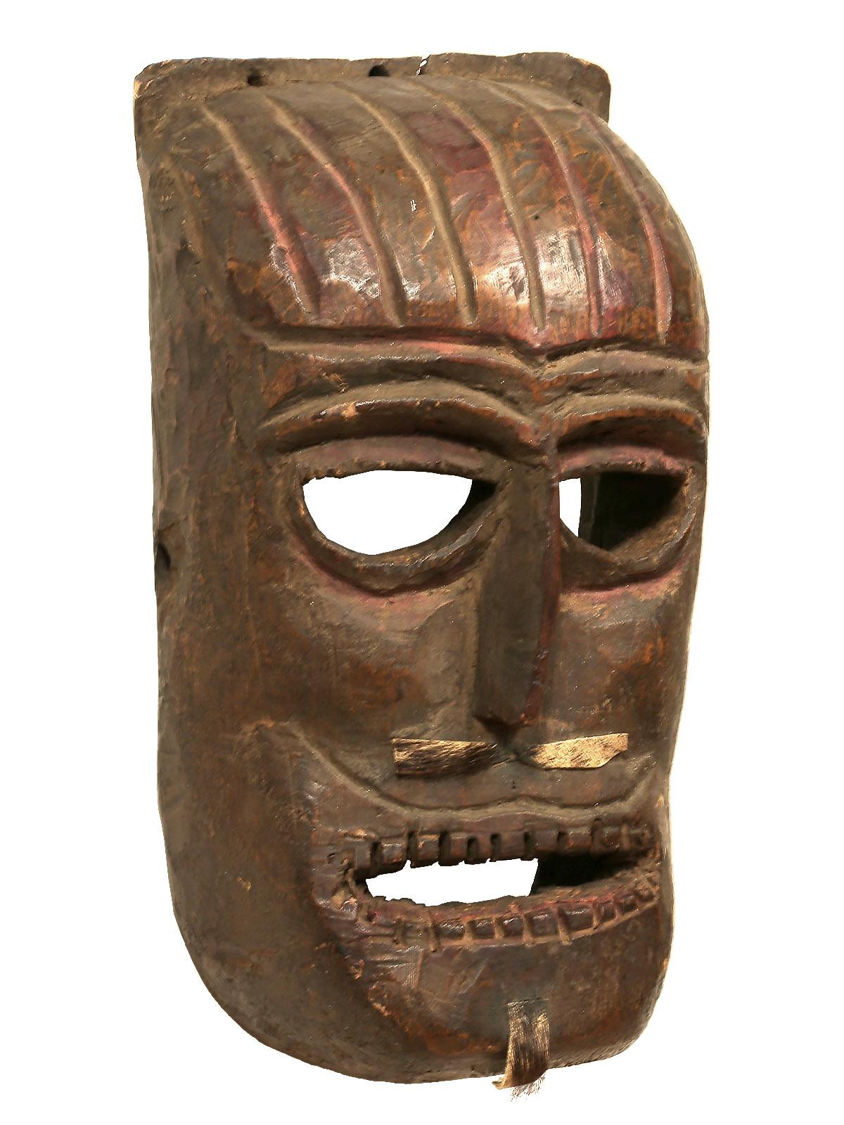masque indien en bois