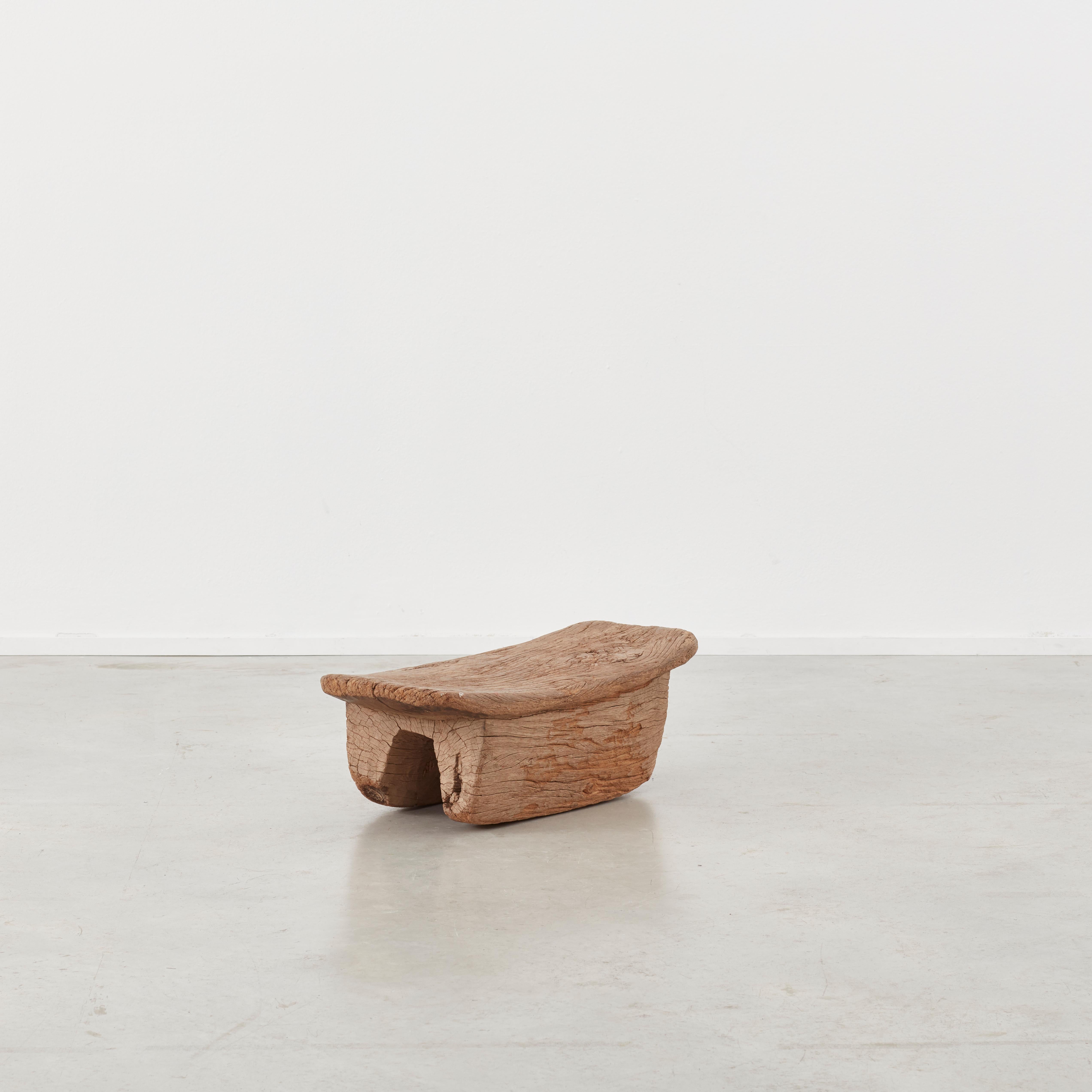 Burkinabe Wooden Meditation Stool from Burkino Fasso, circa 1950