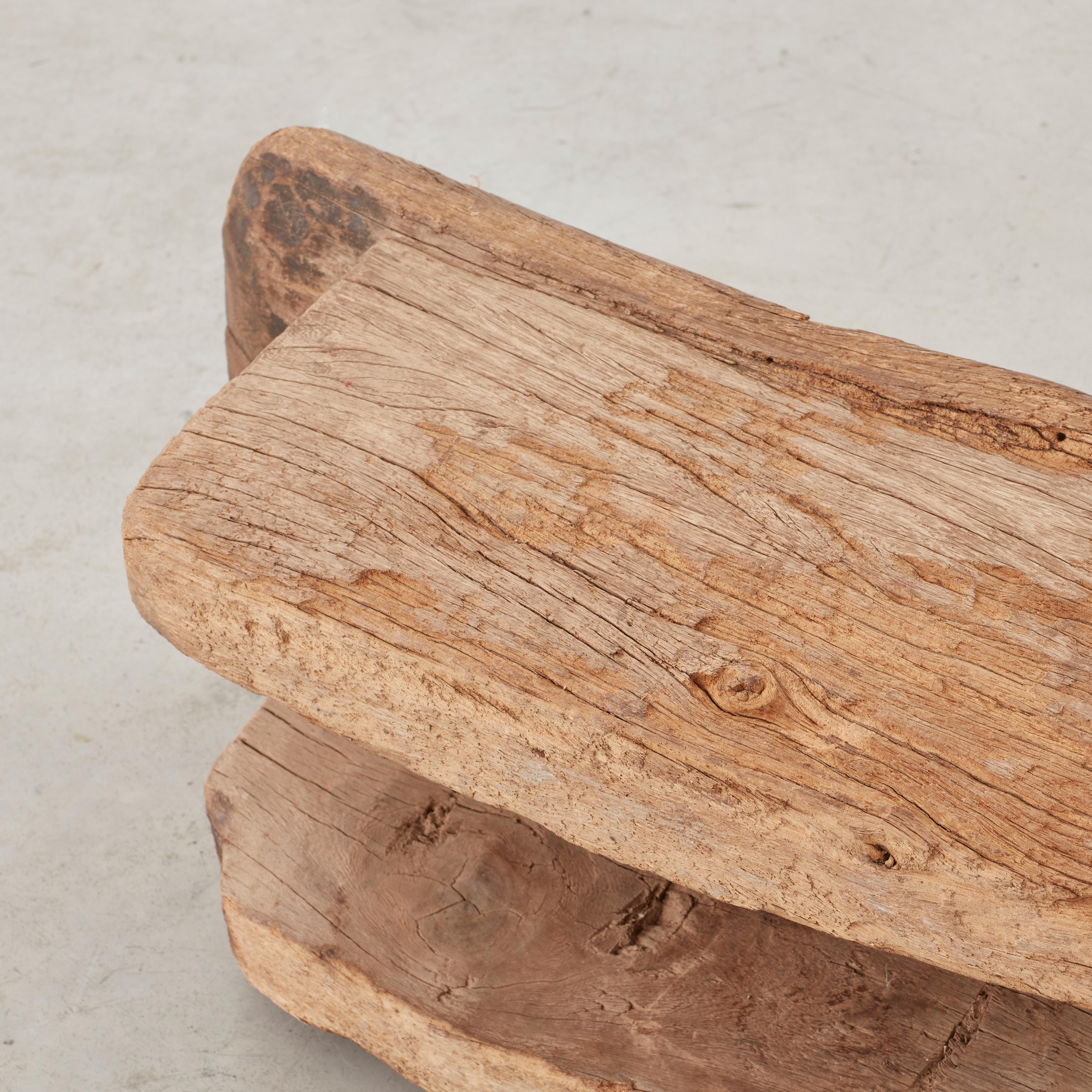 Wooden Meditation Stool from Burkino Fasso, circa 1950 1