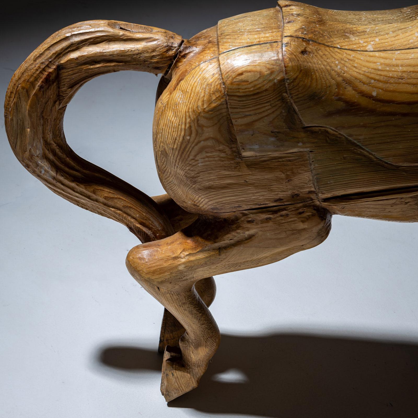 Cavallo da giostra in legno, inizio XX secolo in vendita 2