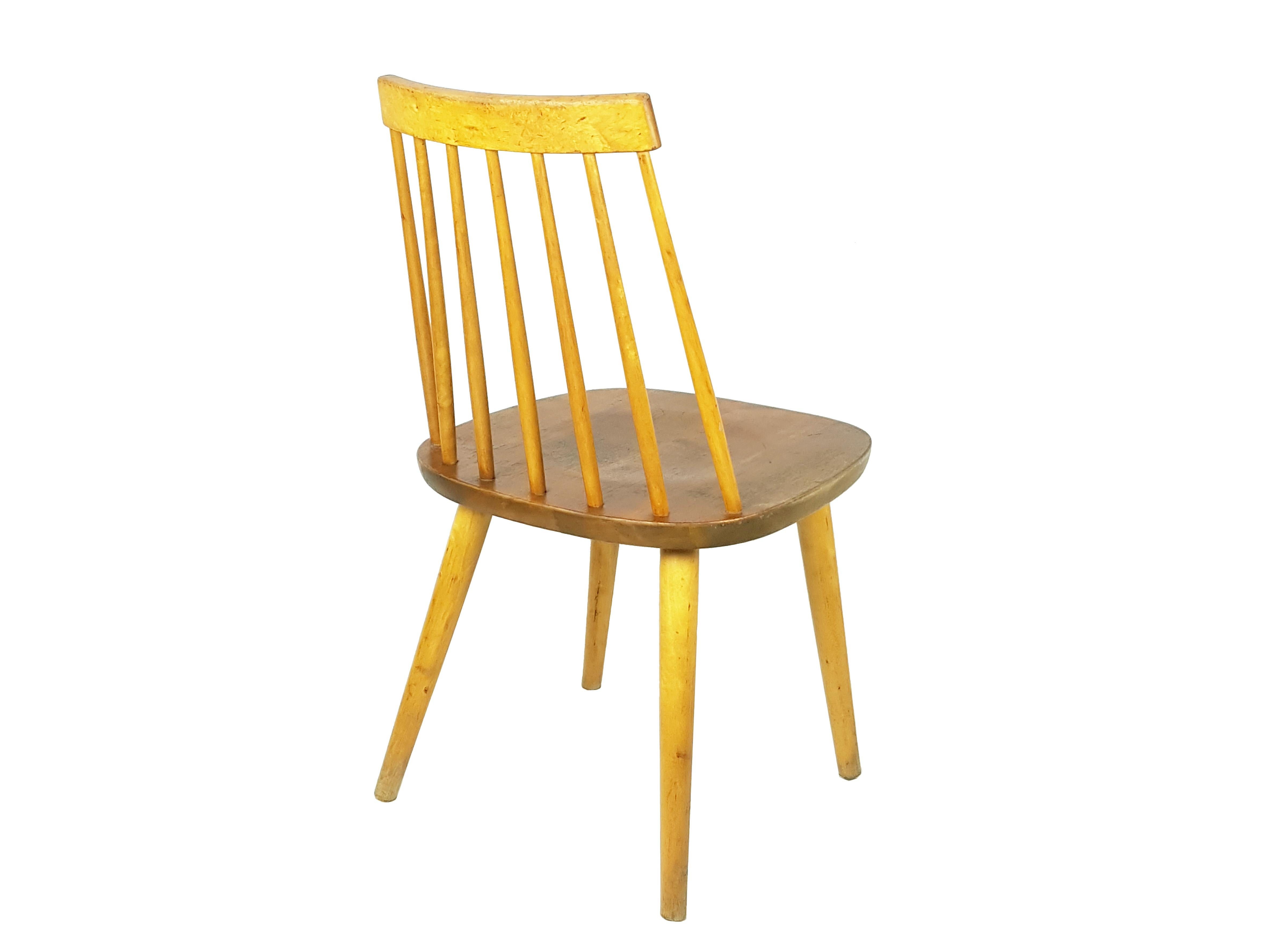 Wooden Mid-Century Modern Pinocchio Chair by Yngve Ekström for Stolab For Sale 1