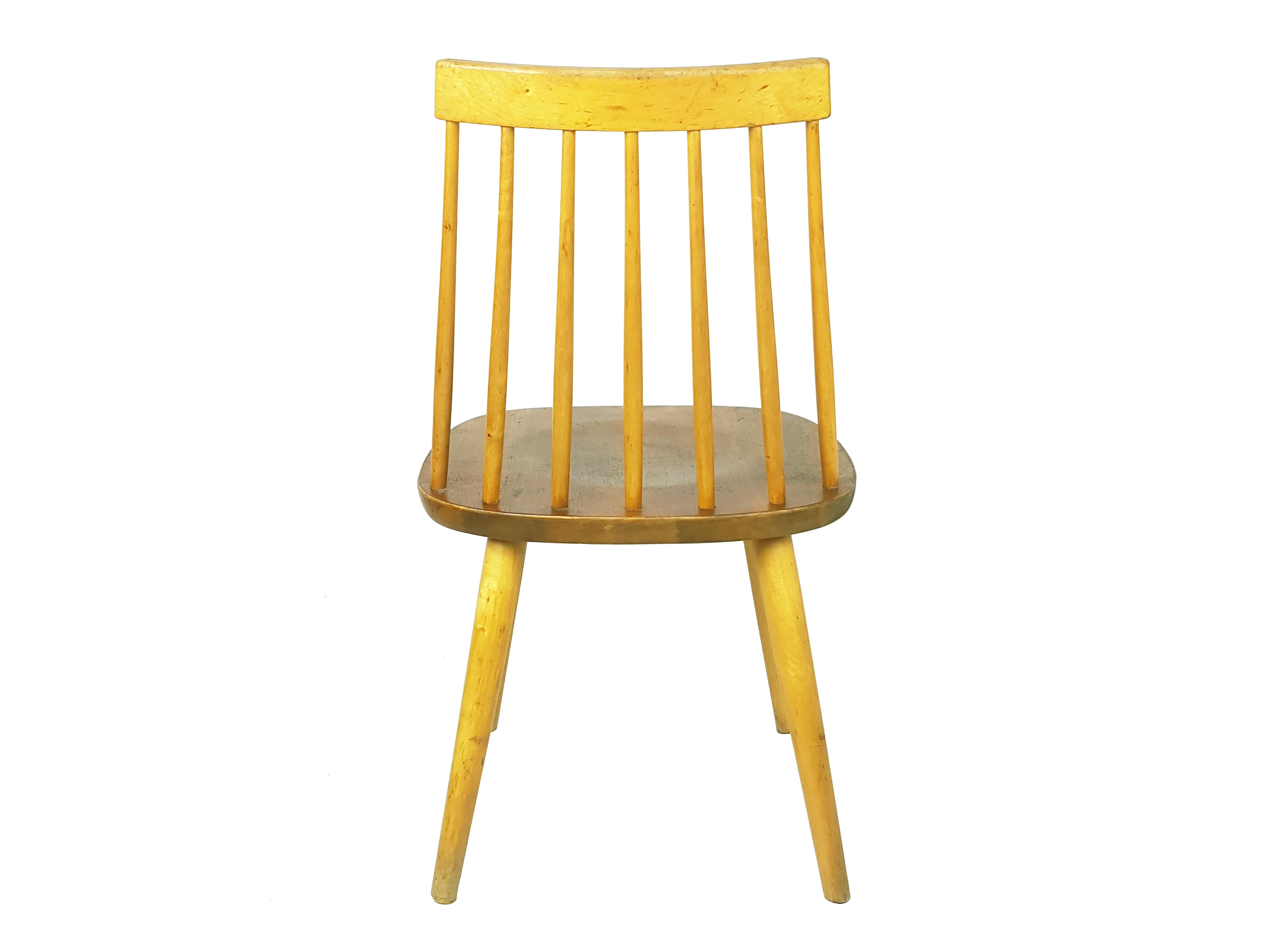 Pinocchio-Stuhl aus Holz, Mid Century Modern, von Yngve Ekström für Stolab im Angebot 2