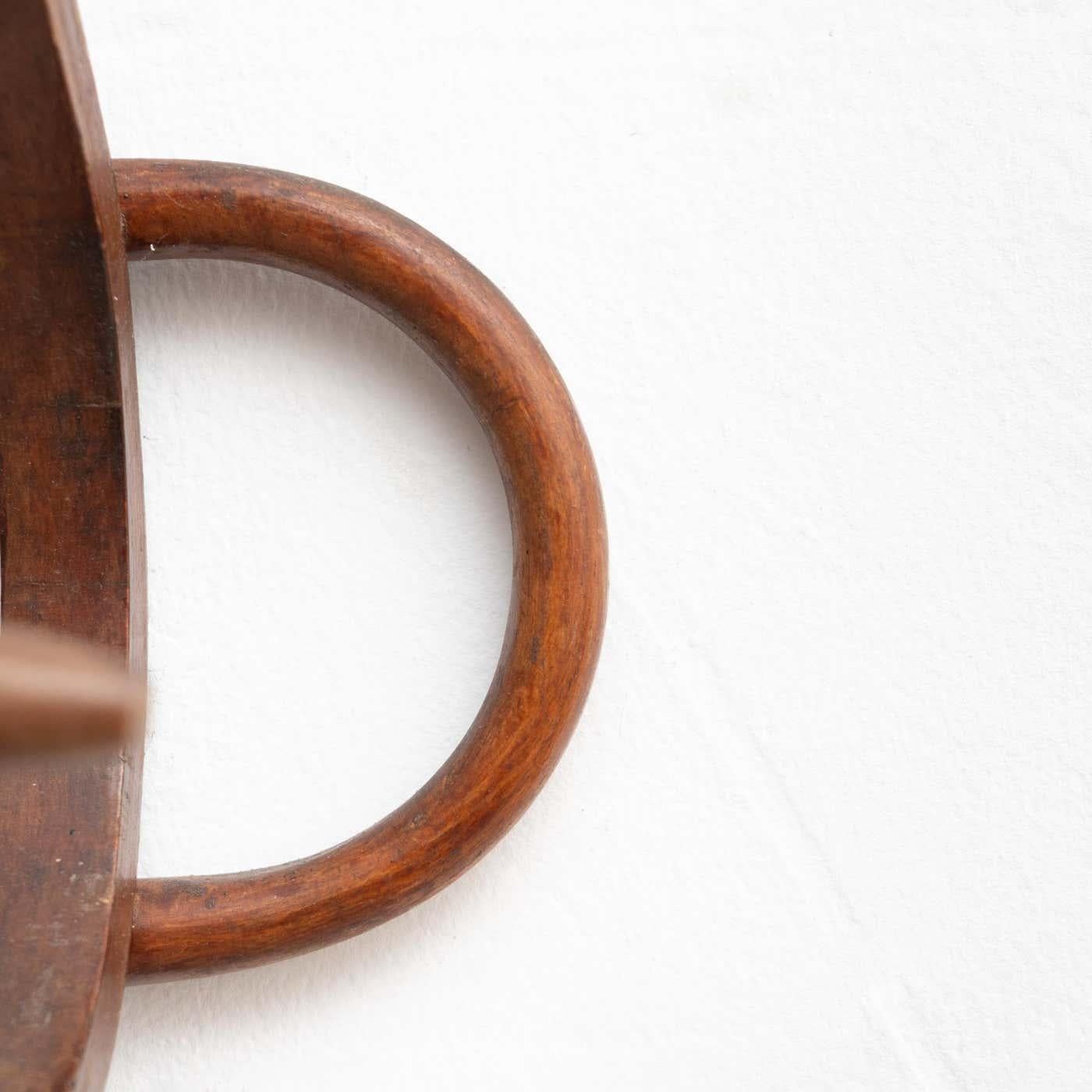 Wooden Mid-Century Modern Spanish Coat Hanger, circa 1950 For Sale 10