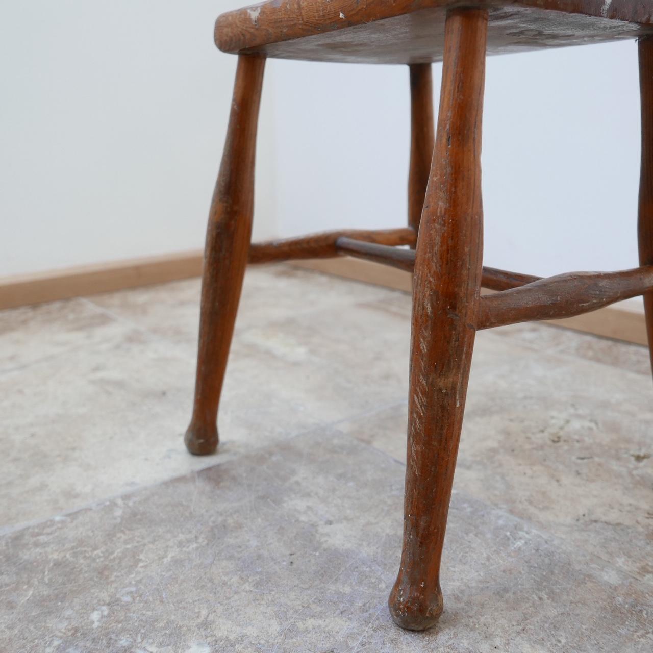 Wooden Midcentury Stool or Side Table In Good Condition In London, GB