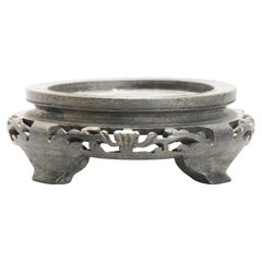 Wooden Miniature Stand for Chinese or Japanese Porcelain, 19th/20th Century