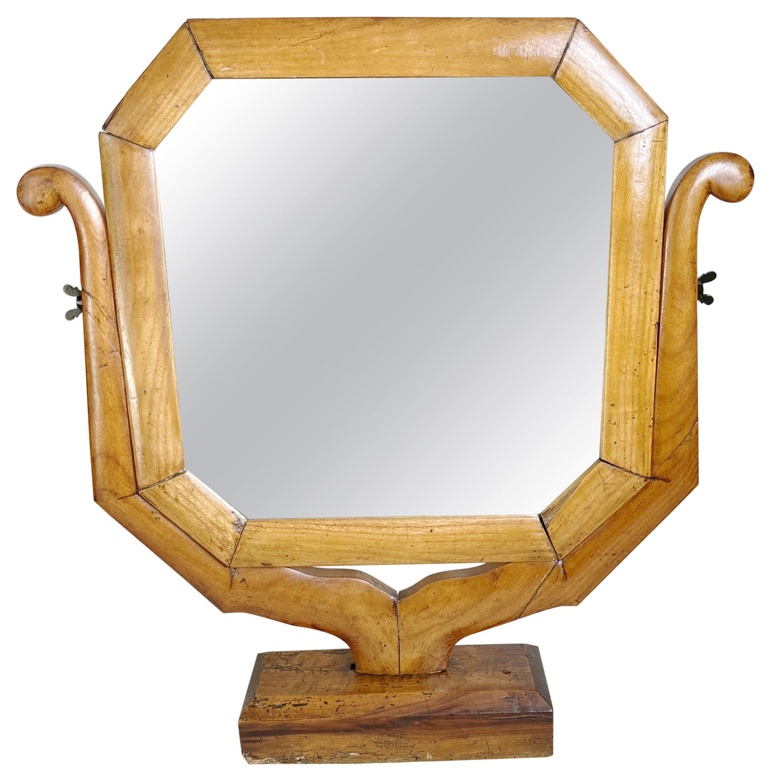 Wooden mirror, France, 1950