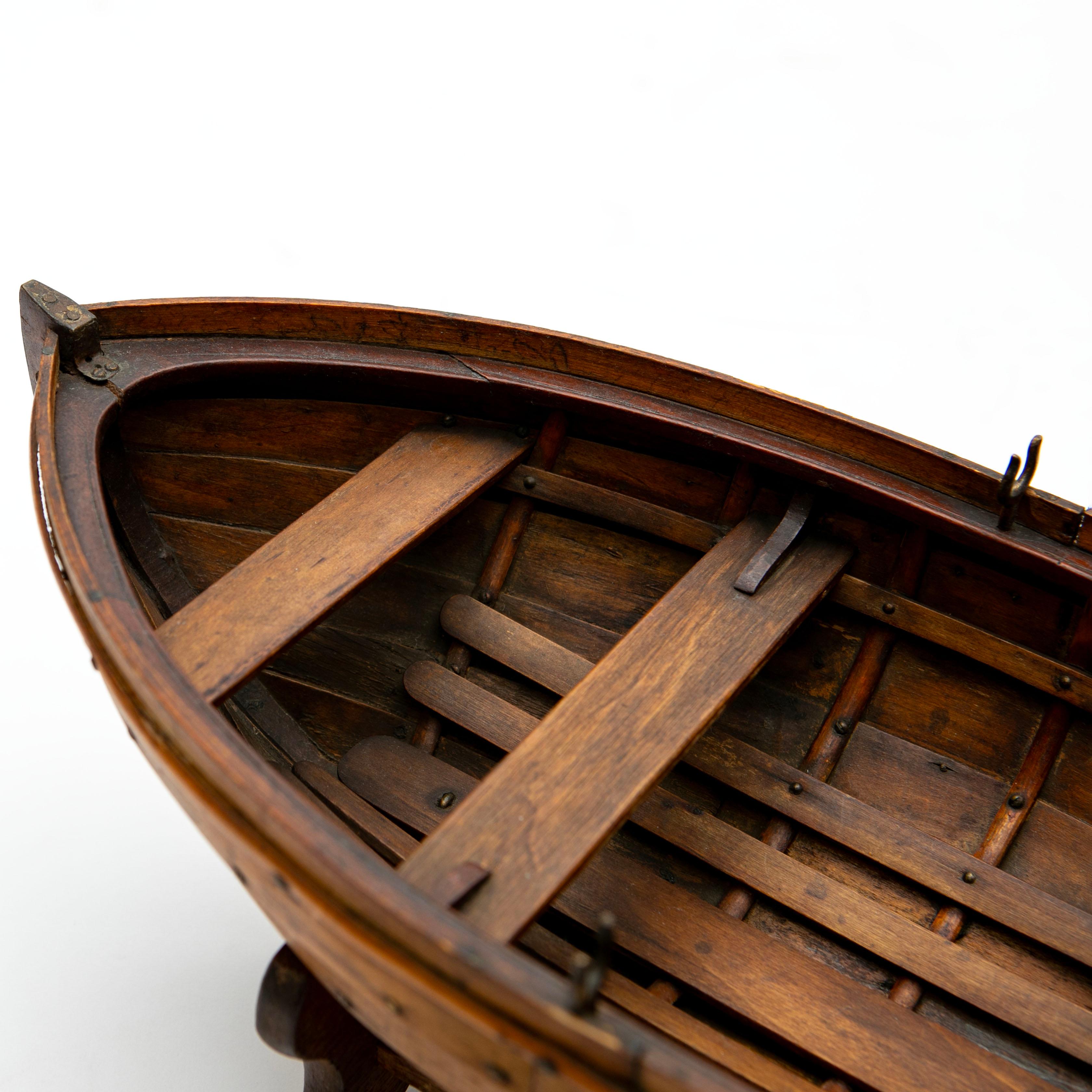 Modèle réduit en bois Bateau à rames en tilleul, Danemark en vente 3