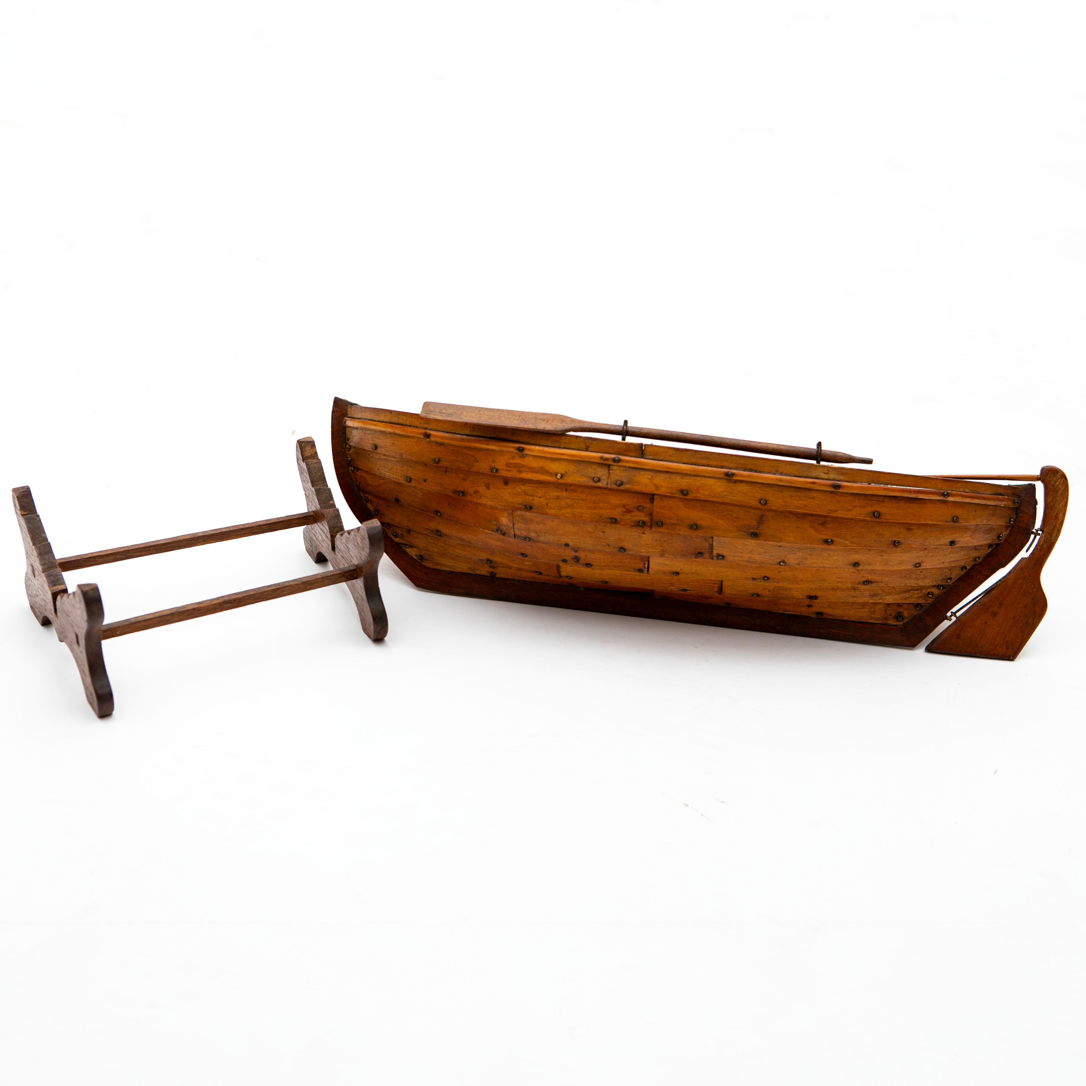Modèle réduit en bois Bateau à rames en tilleul, Danemark en vente 6