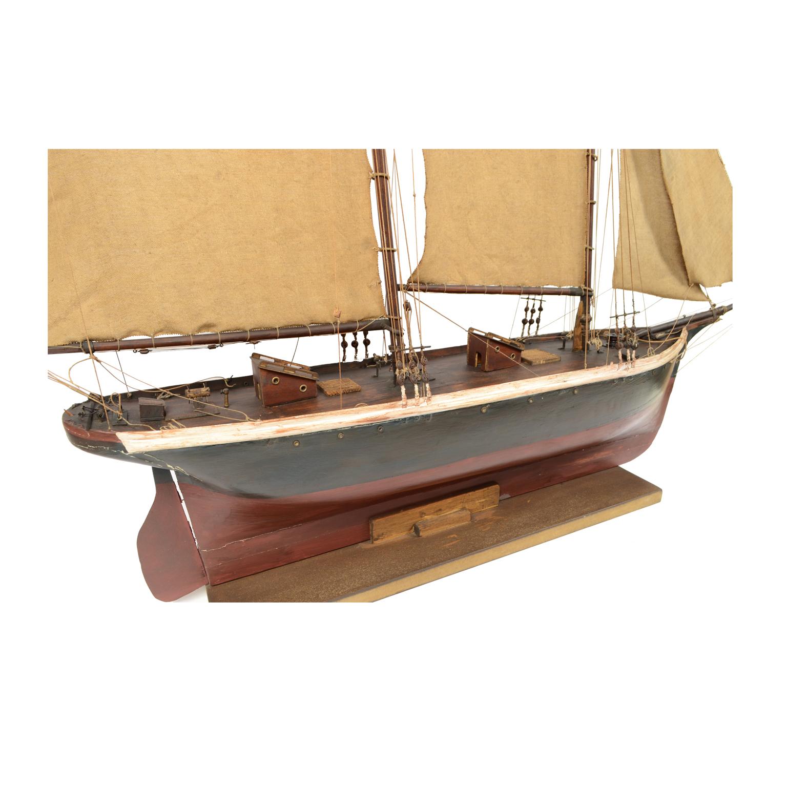 vintage wooden sailboat models