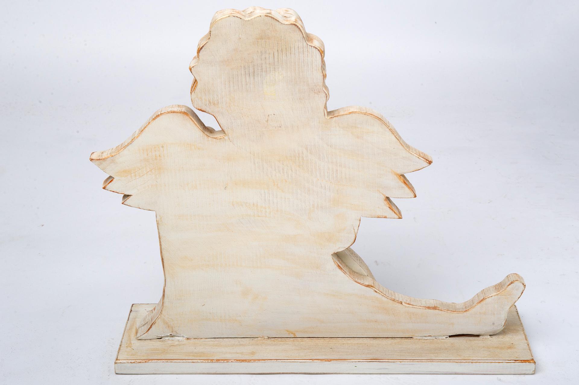 Moderner italienischer Engel aus Holz (Arts and Crafts) im Angebot