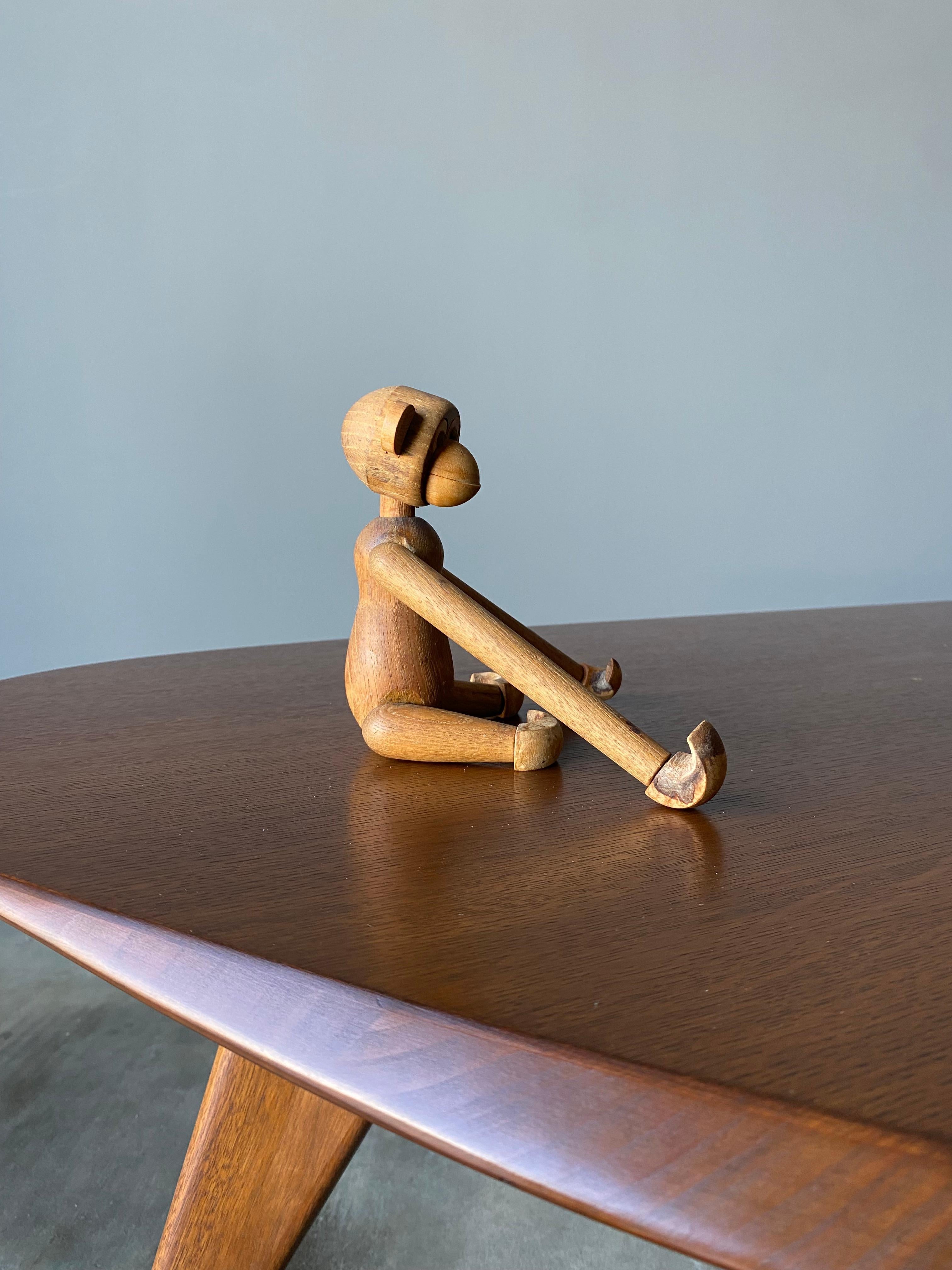 Wooden Monkey By Zoo-Line, Japan 1960's 6