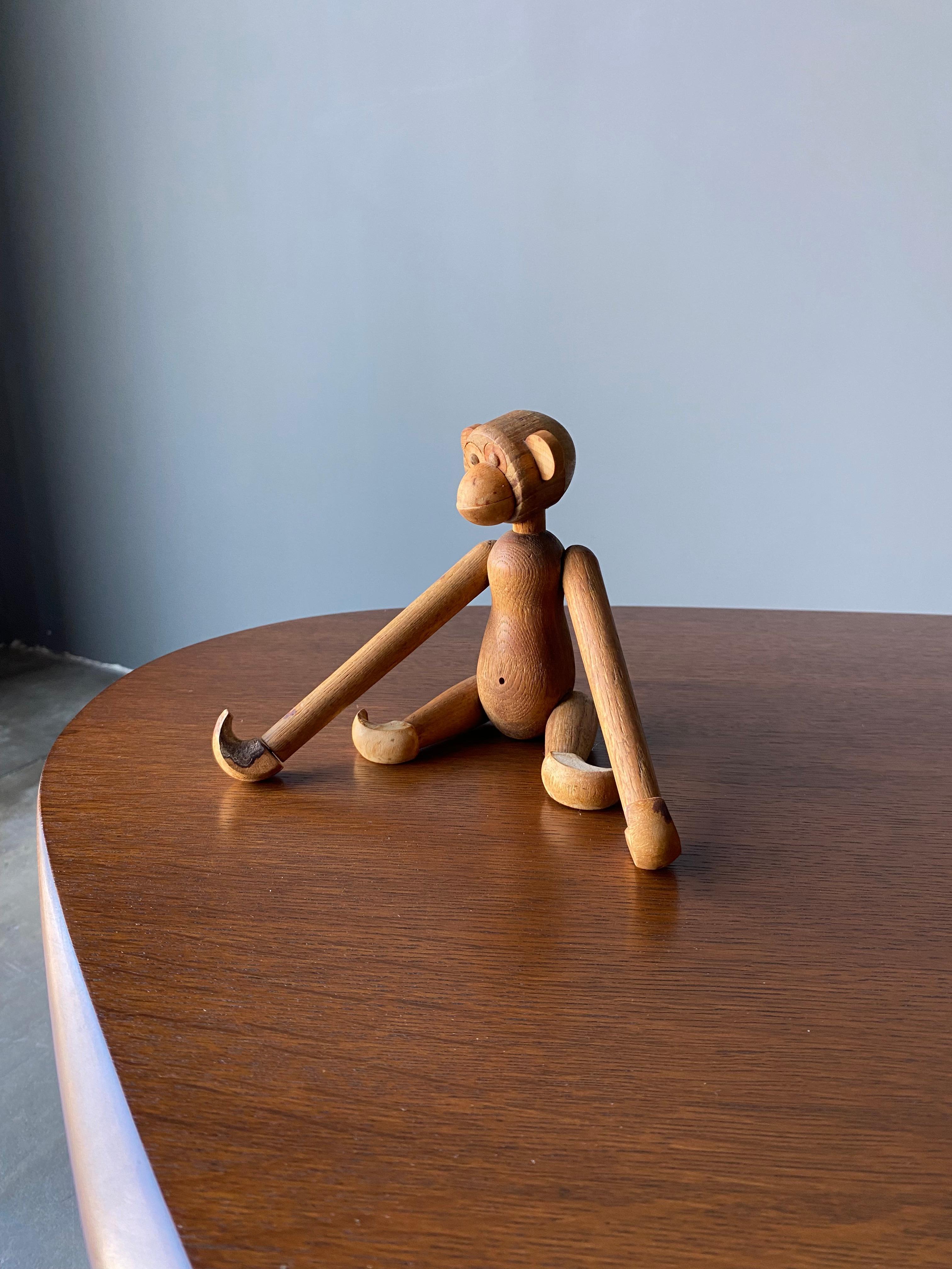 Japanese Wooden Monkey By Zoo-Line, Japan 1960's