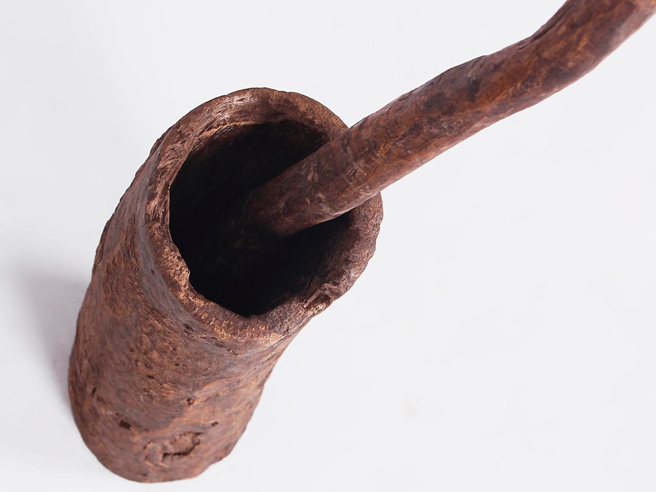 Wooden Mortar from Southern Morocco, 19th Century For Sale 5