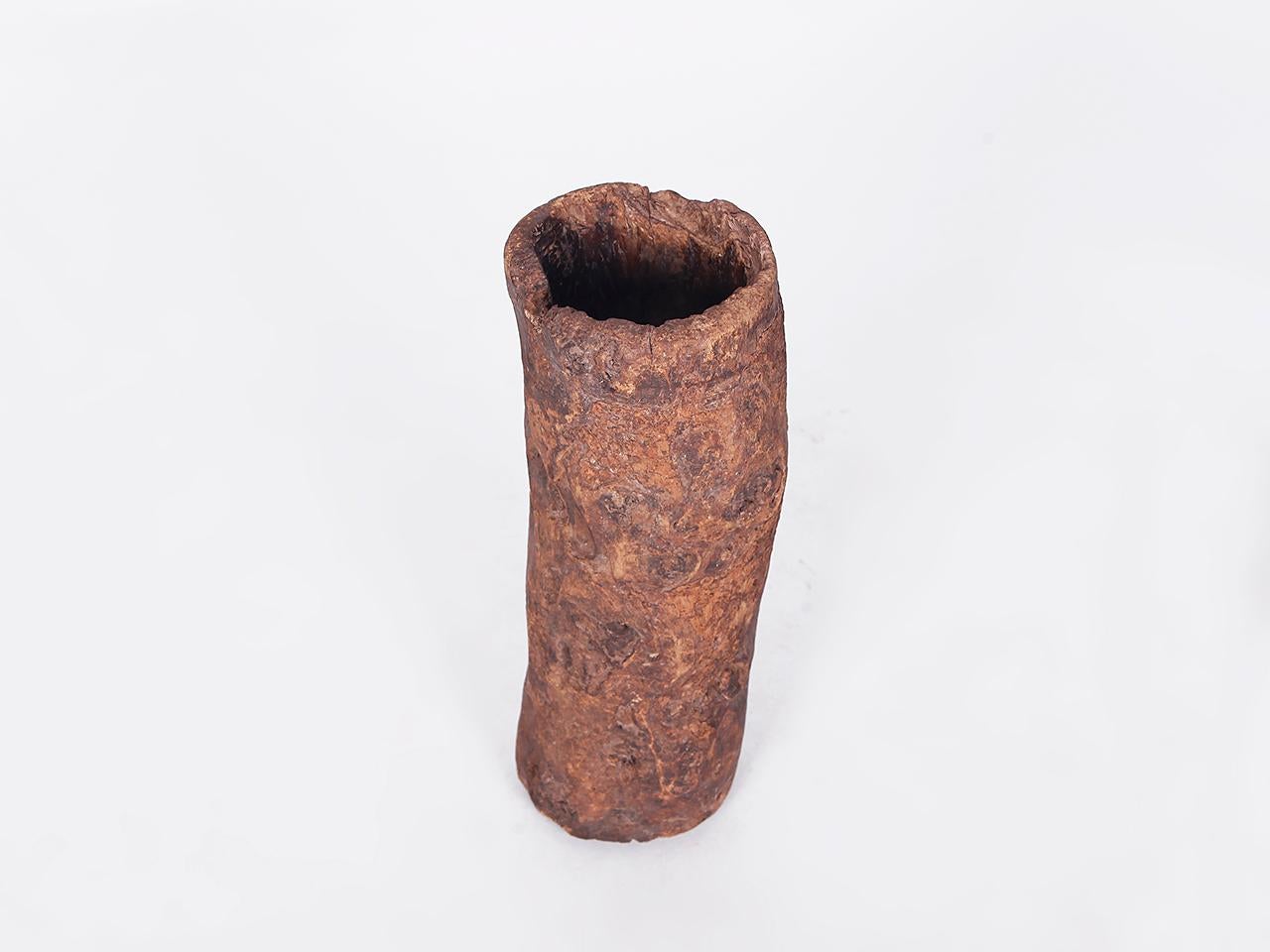 Wooden Mortar from Southern Morocco, 19th Century In Good Condition For Sale In Wien, AT