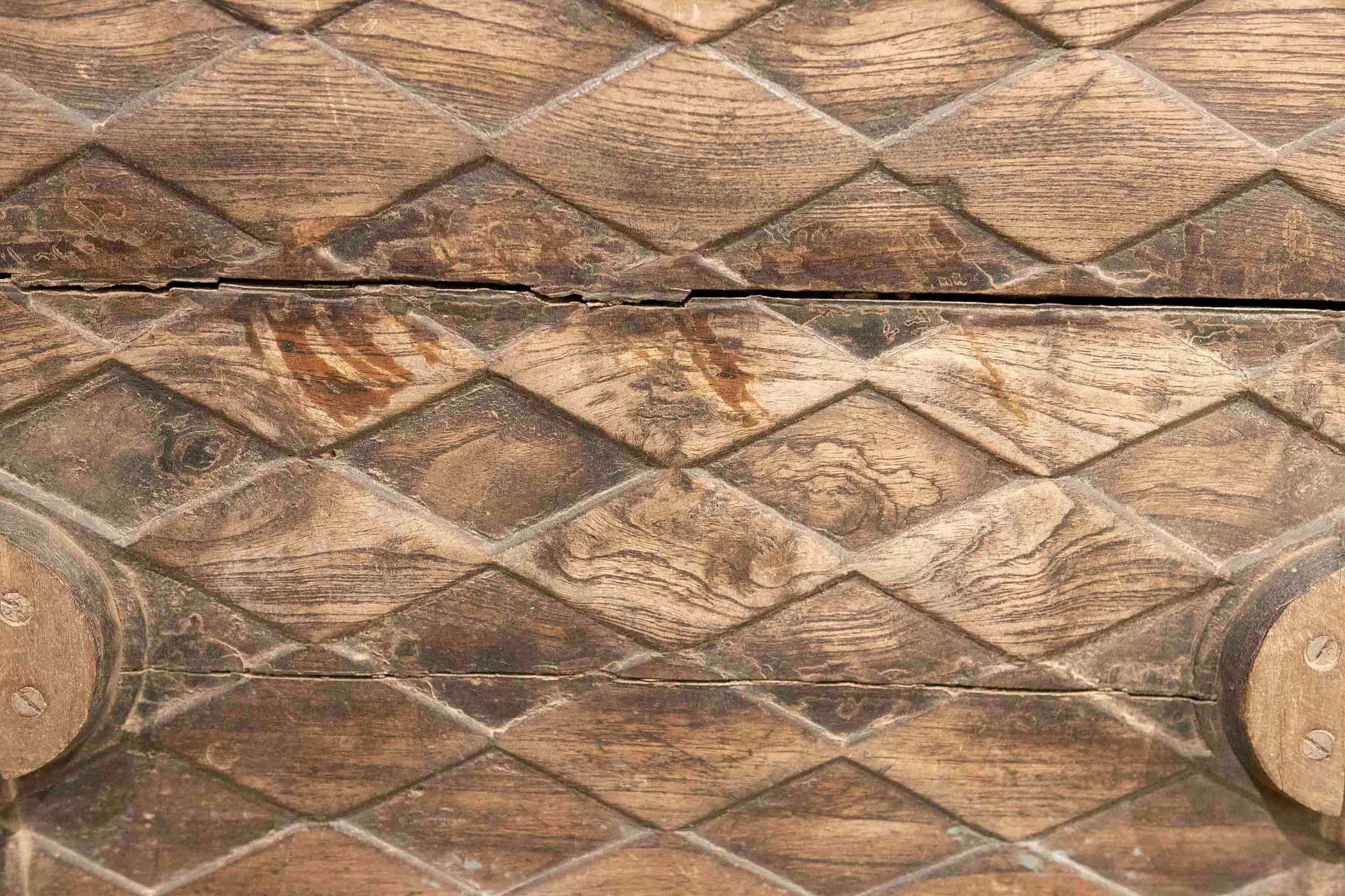 Holzform zur Herstellung von keramischen Pieces mit Rhombusmuster  im Angebot 11