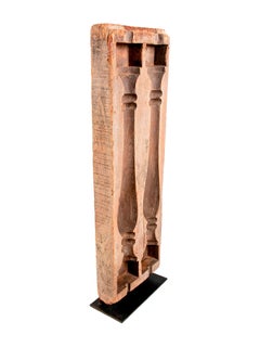 Wooden Mould for Manufacturing Original Balustrades with Decorative Iron Base