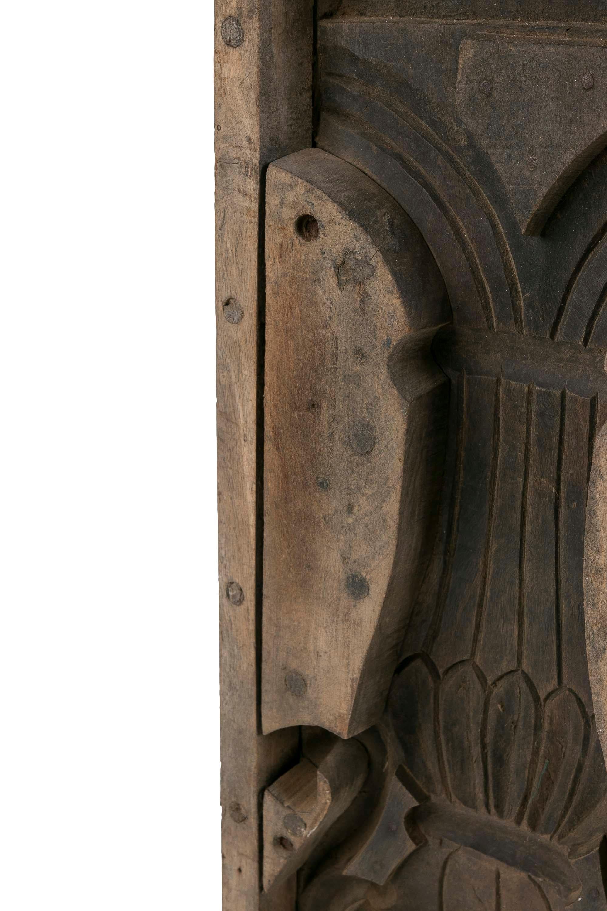 Moulure en bois pour la fabrication de balustrades originales avec base décorative en fer en vente 2
