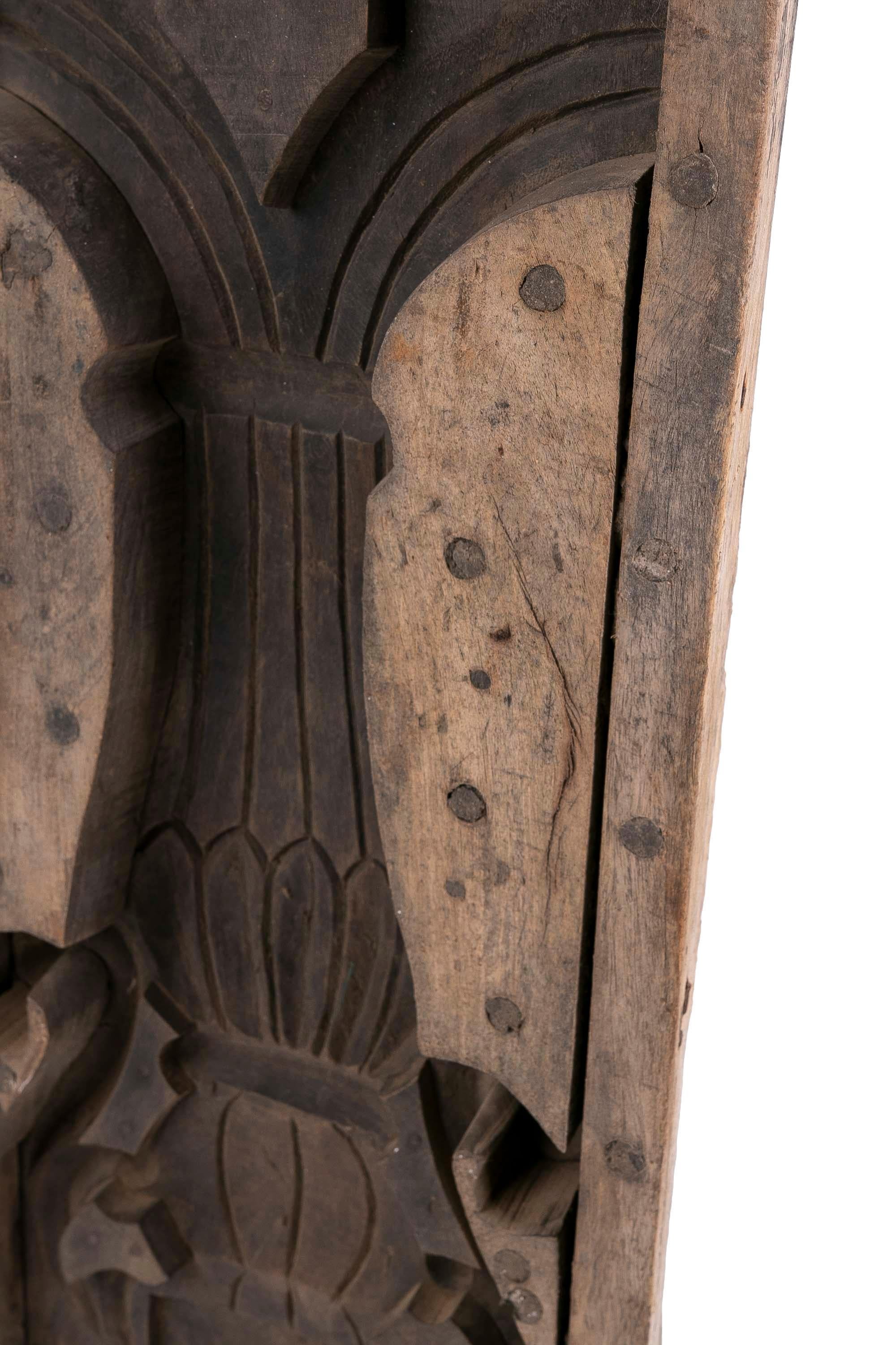 Moulure en bois pour la fabrication de balustrades originales avec base décorative en fer en vente 3