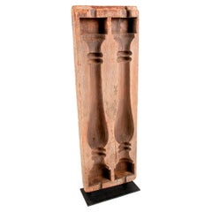 Wooden Mould for Manufacturing Original Balustrades with Decorative Iron Base