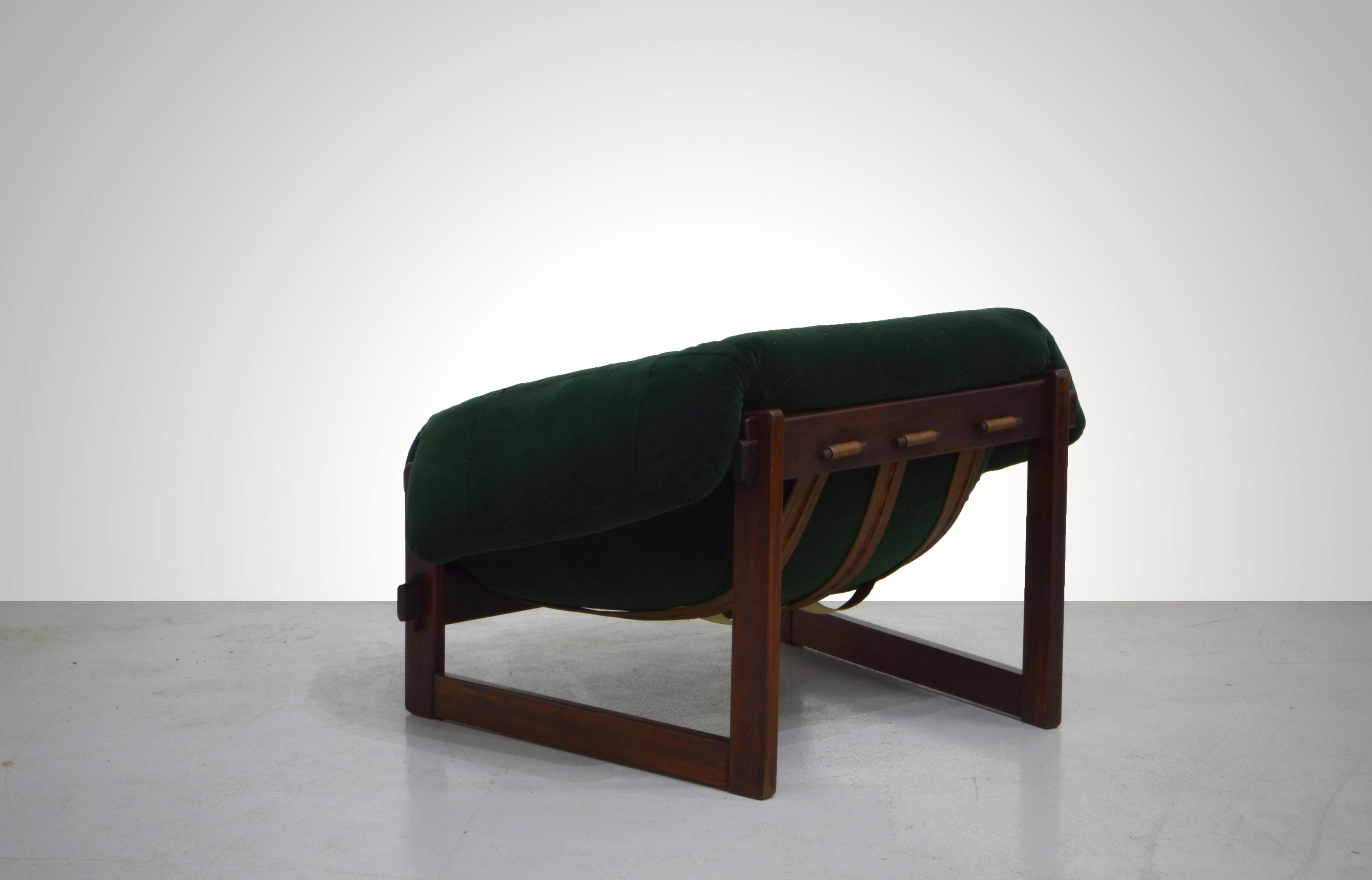 Wooden MP-79 Armchair, by Percival Lafer, Brazilian Mid-Century Modern In Good Condition In Sao Paulo, SP