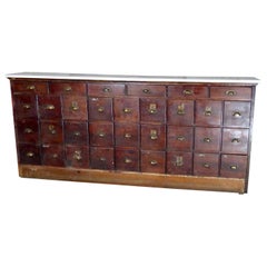 Antique Wooden Multi Drawer Apothecary Cabinet, circa 1910