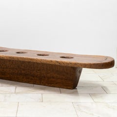 Wooden Naga Table  Nagaland Mortar Grinding Table