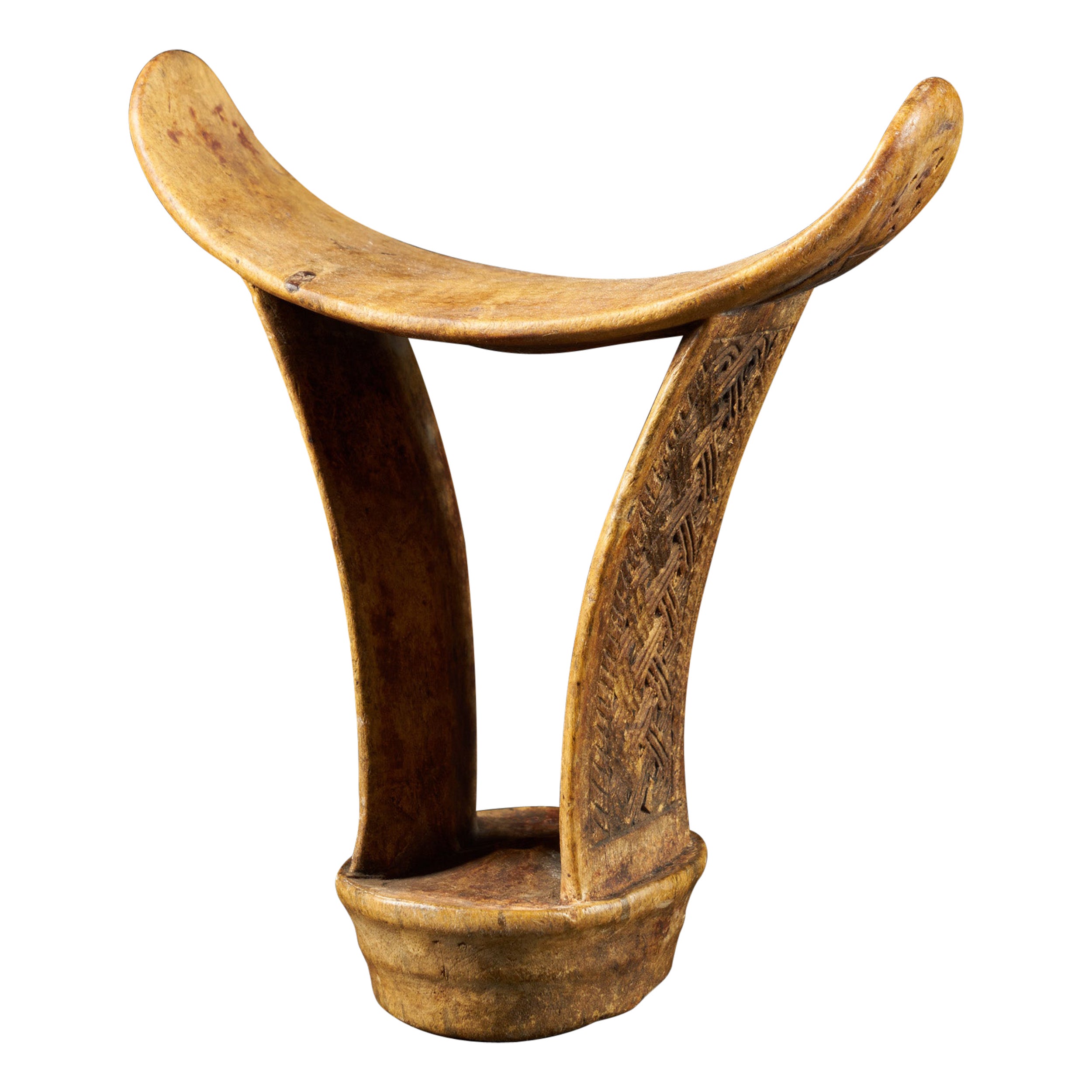 Wooden Neckrest - Karamojong People, Uganda. For Sale