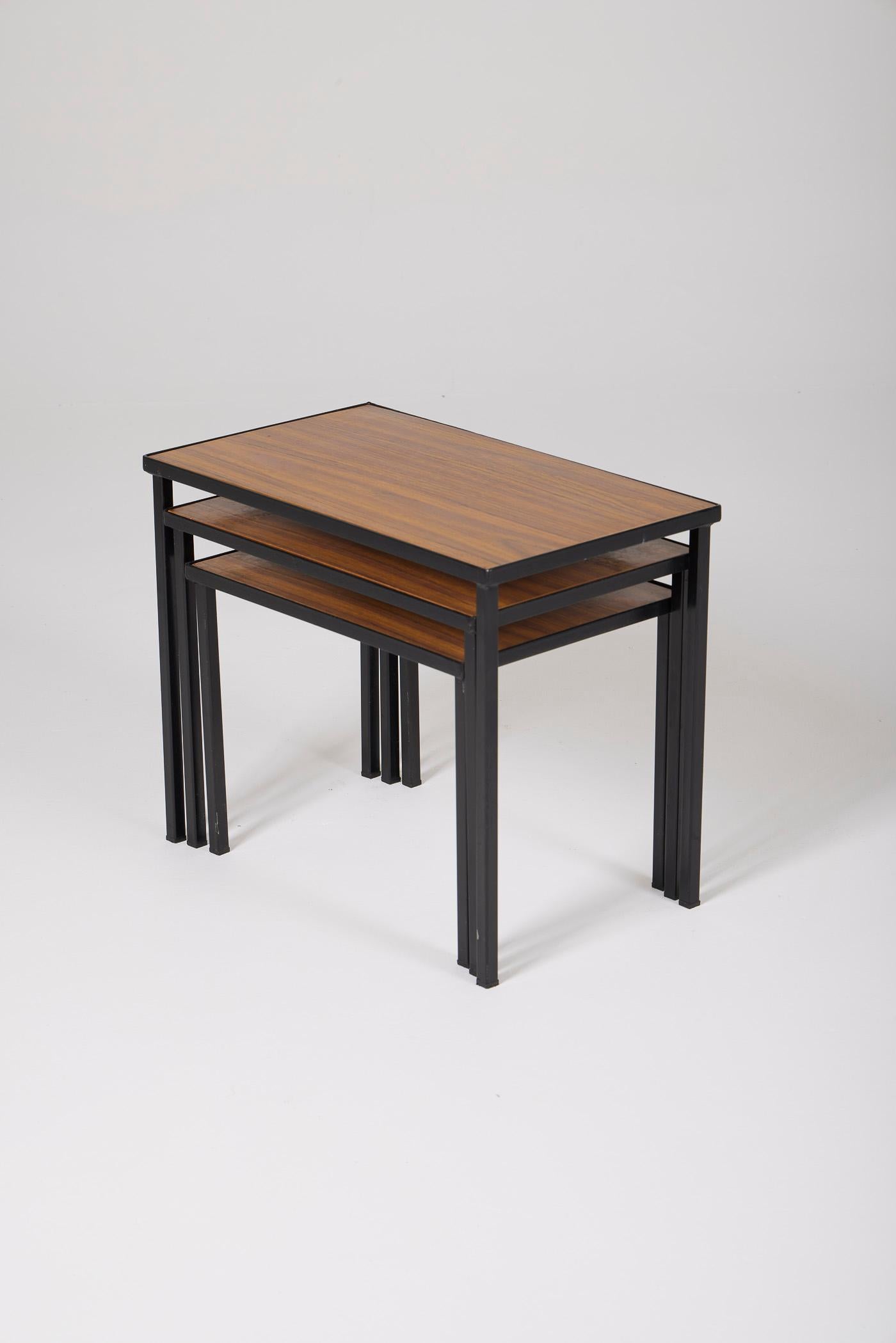  Wooden nesting tables set For Sale 1