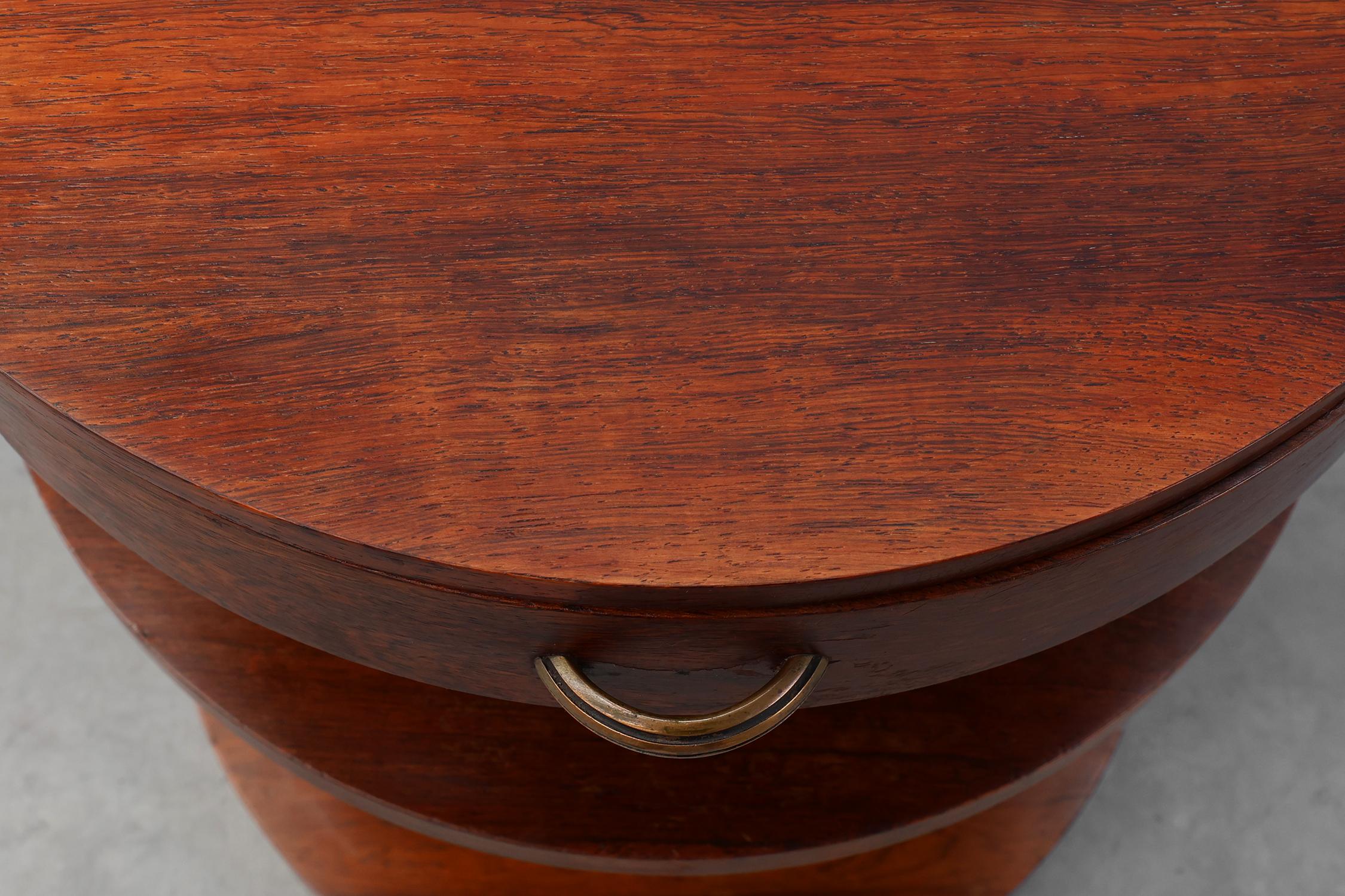 Comodino o mobile in legno di Michel Dufet in stile Art Déco, Francia, 1930 ca. 1930 in vendita 4