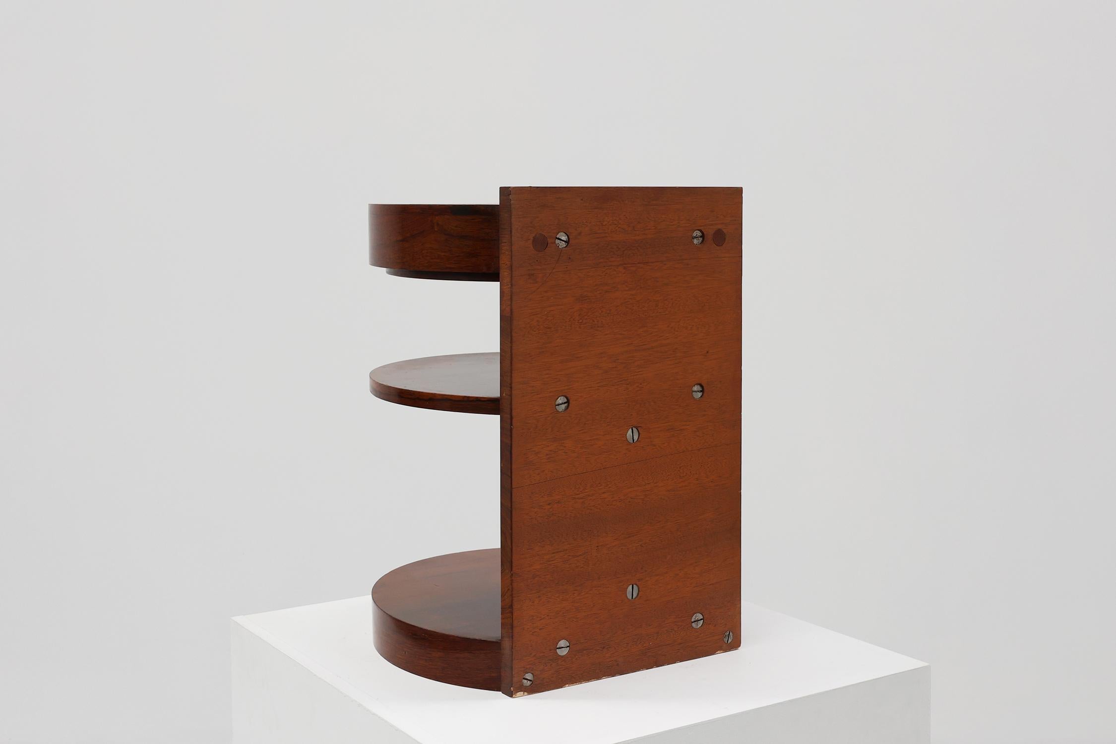 Comodino o mobile in legno di Michel Dufet in stile Art Déco, Francia, 1930 ca. 1930 in vendita 7