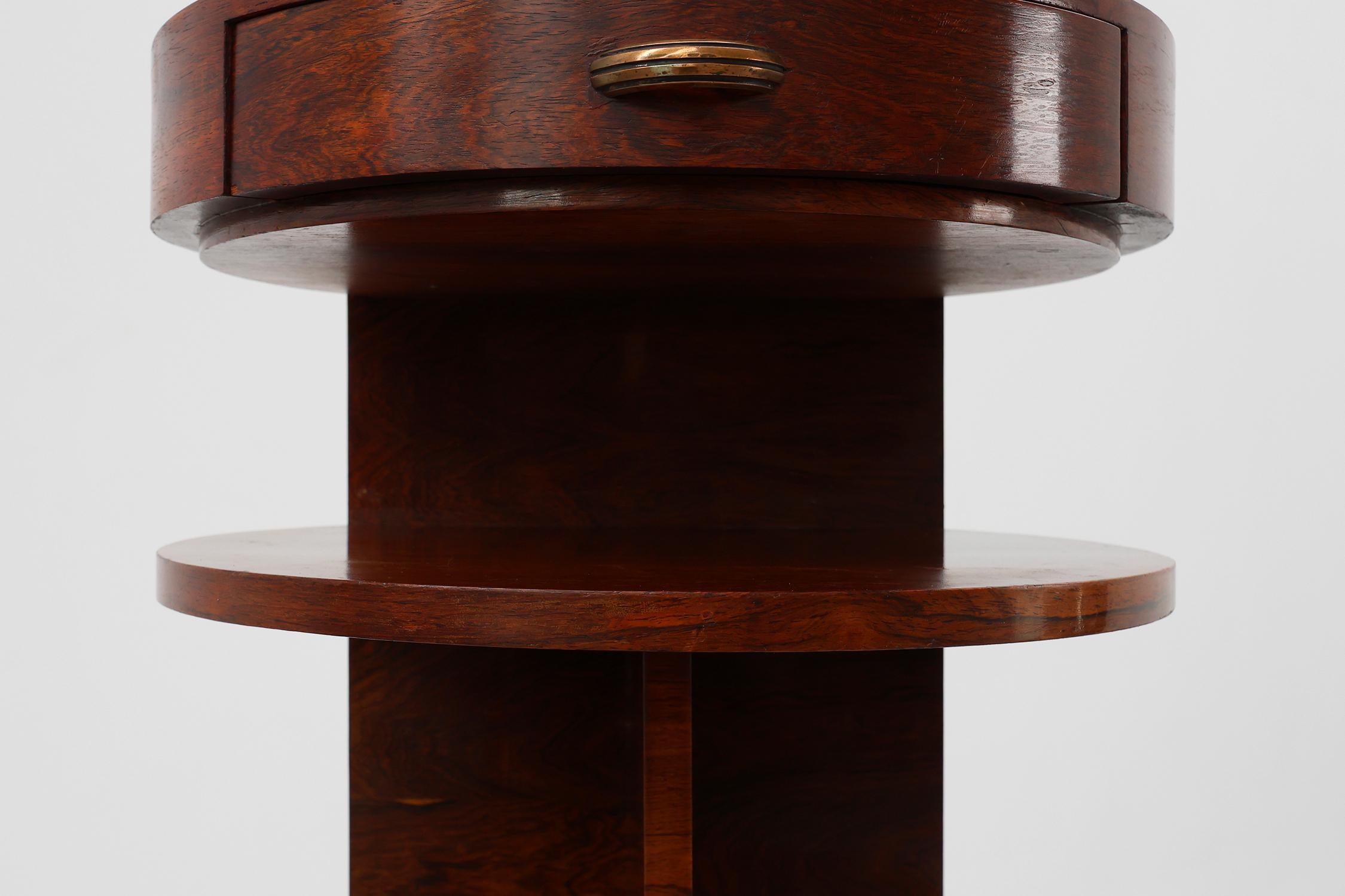 Comodino o mobile in legno di Michel Dufet in stile Art Déco, Francia, 1930 ca. 1930 In condizioni buone in vendita a Meulebeke, BE