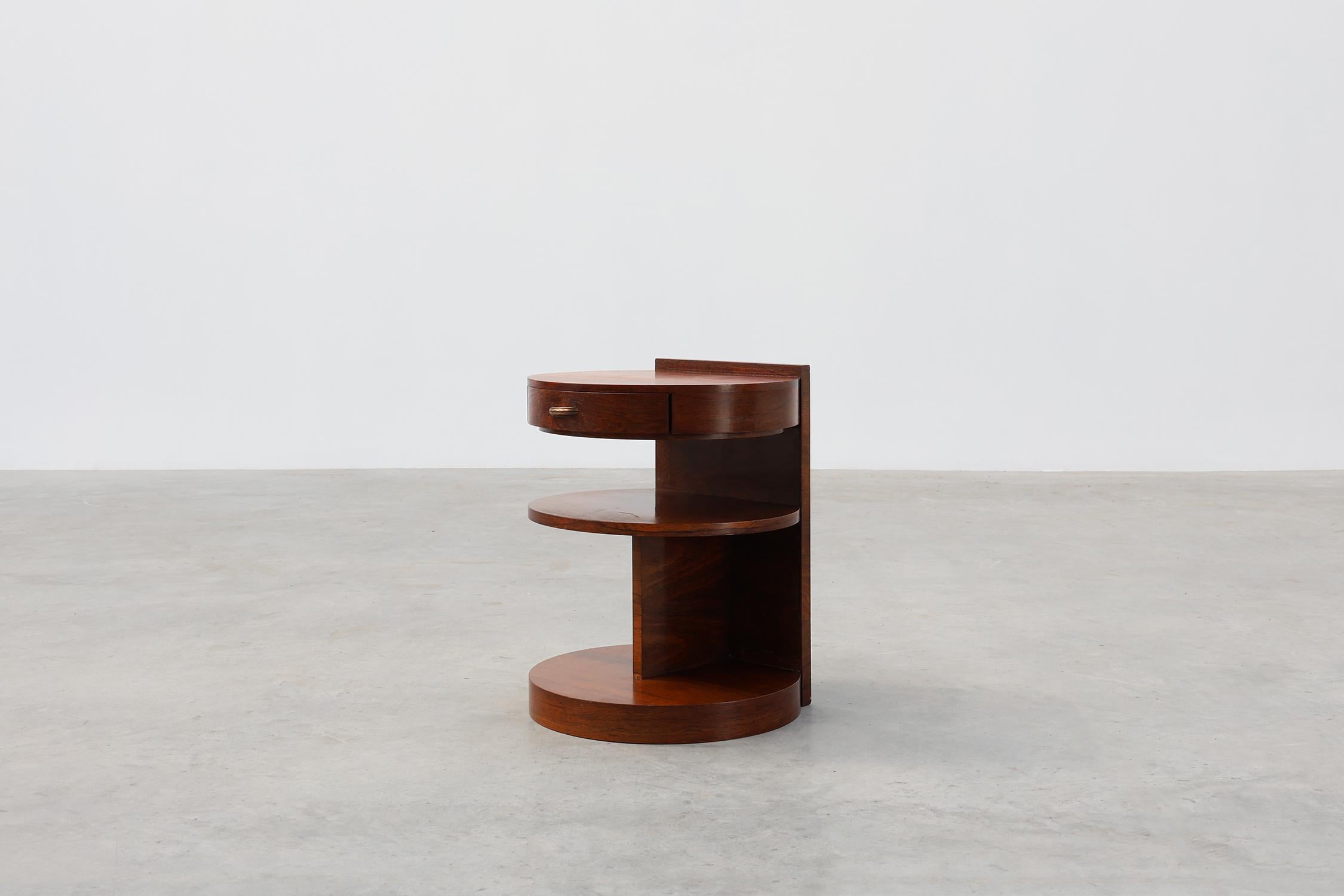 Legno Comodino o mobile in legno di Michel Dufet in stile Art Déco, Francia, 1930 ca. 1930 in vendita