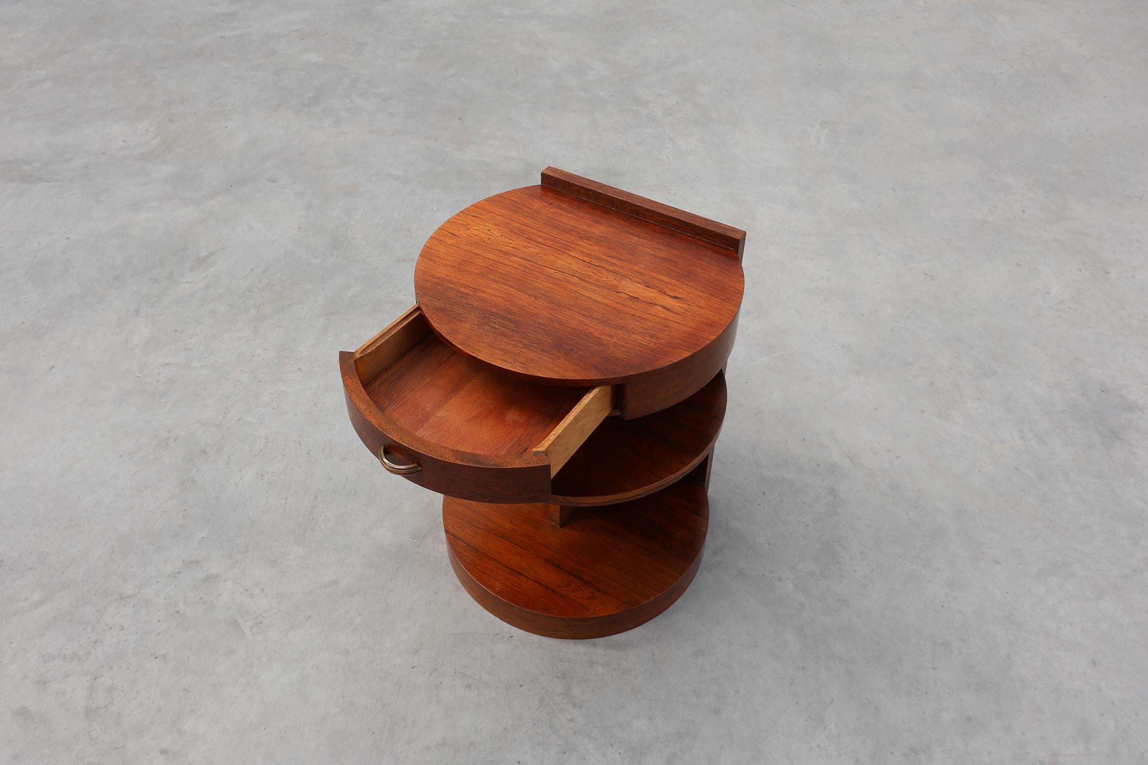 Comodino o mobile in legno di Michel Dufet in stile Art Déco, Francia, 1930 ca. 1930 in vendita 1