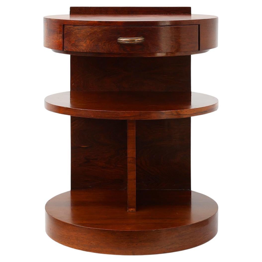 Table de nuit ou armoire en bois par Michel Dufet dans le style Art Déco, France ca. 1930