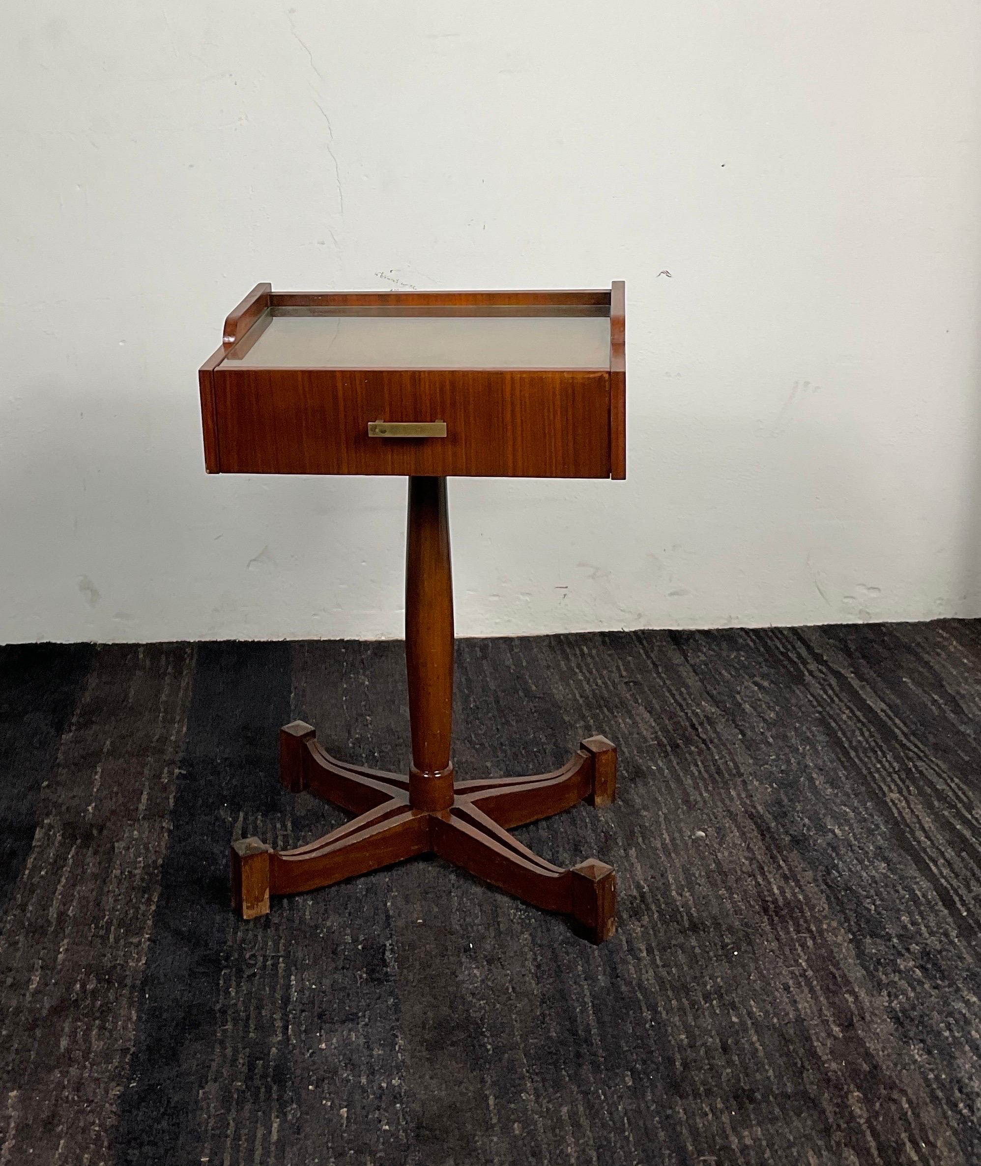 Mid-Century Modern Wooden Nightstand Sc 50 Model by Carlo Salocchi for Sormani 60's, Italy For Sale