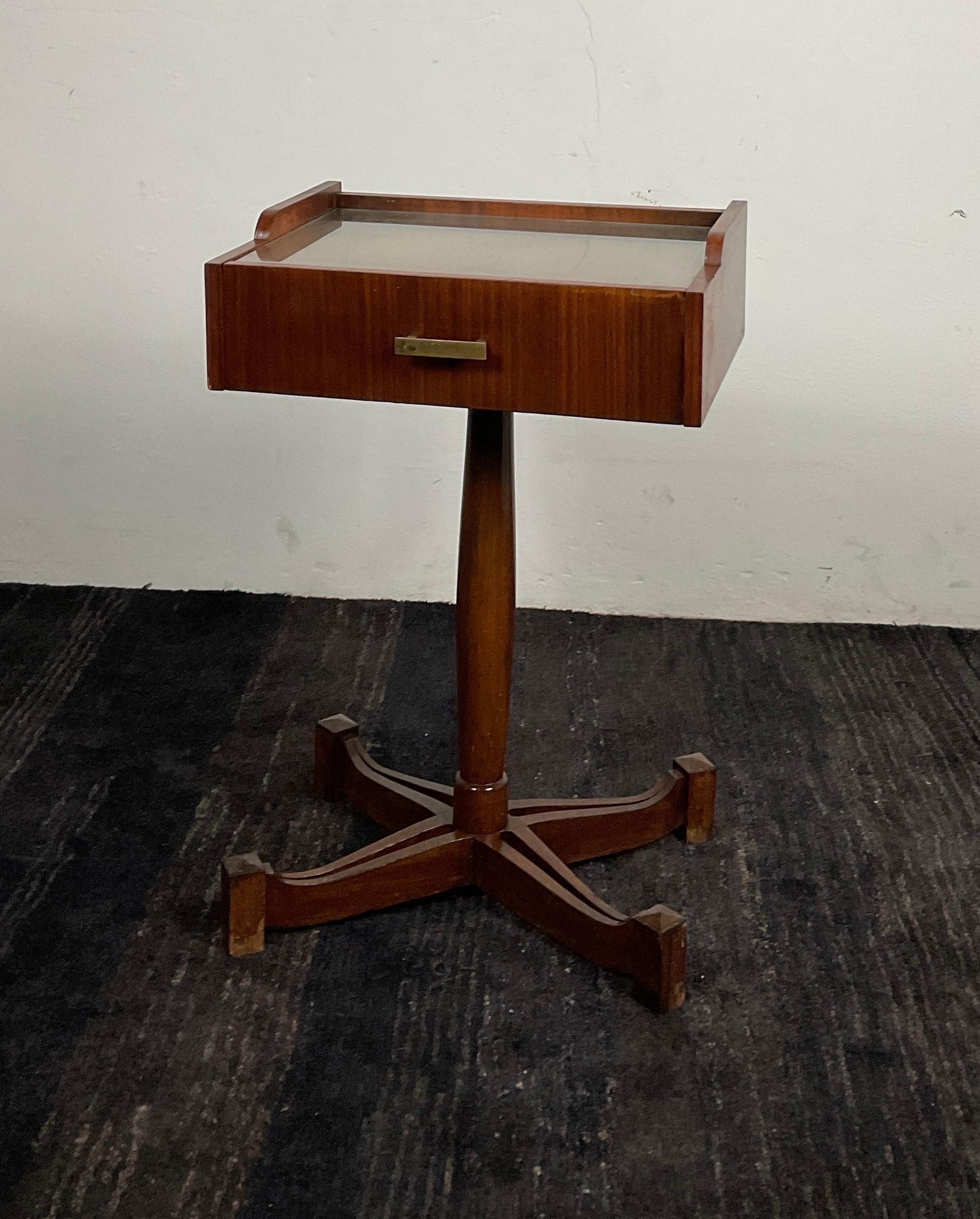 Mid-20th Century Wooden Nightstand Sc 50 Model by Carlo Salocchi for Sormani 60's, Italy For Sale